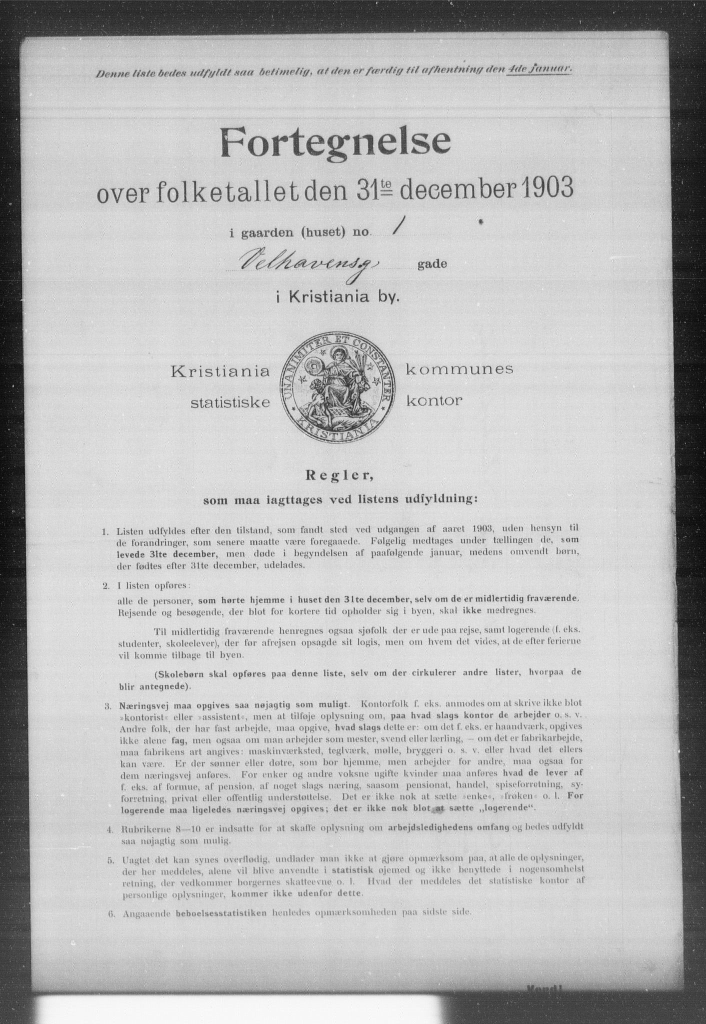 OBA, Kommunal folketelling 31.12.1903 for Kristiania kjøpstad, 1903, s. 24381