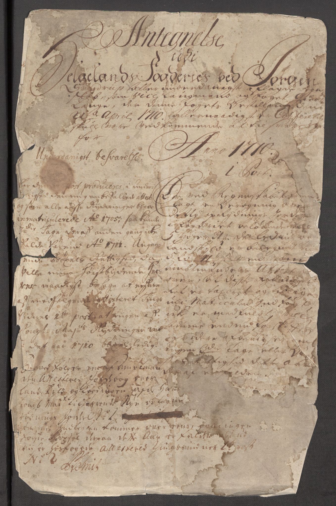 Rentekammeret inntil 1814, Reviderte regnskaper, Fogderegnskap, RA/EA-4092/R65/L4511: Fogderegnskap Helgeland, 1710-1711, s. 133