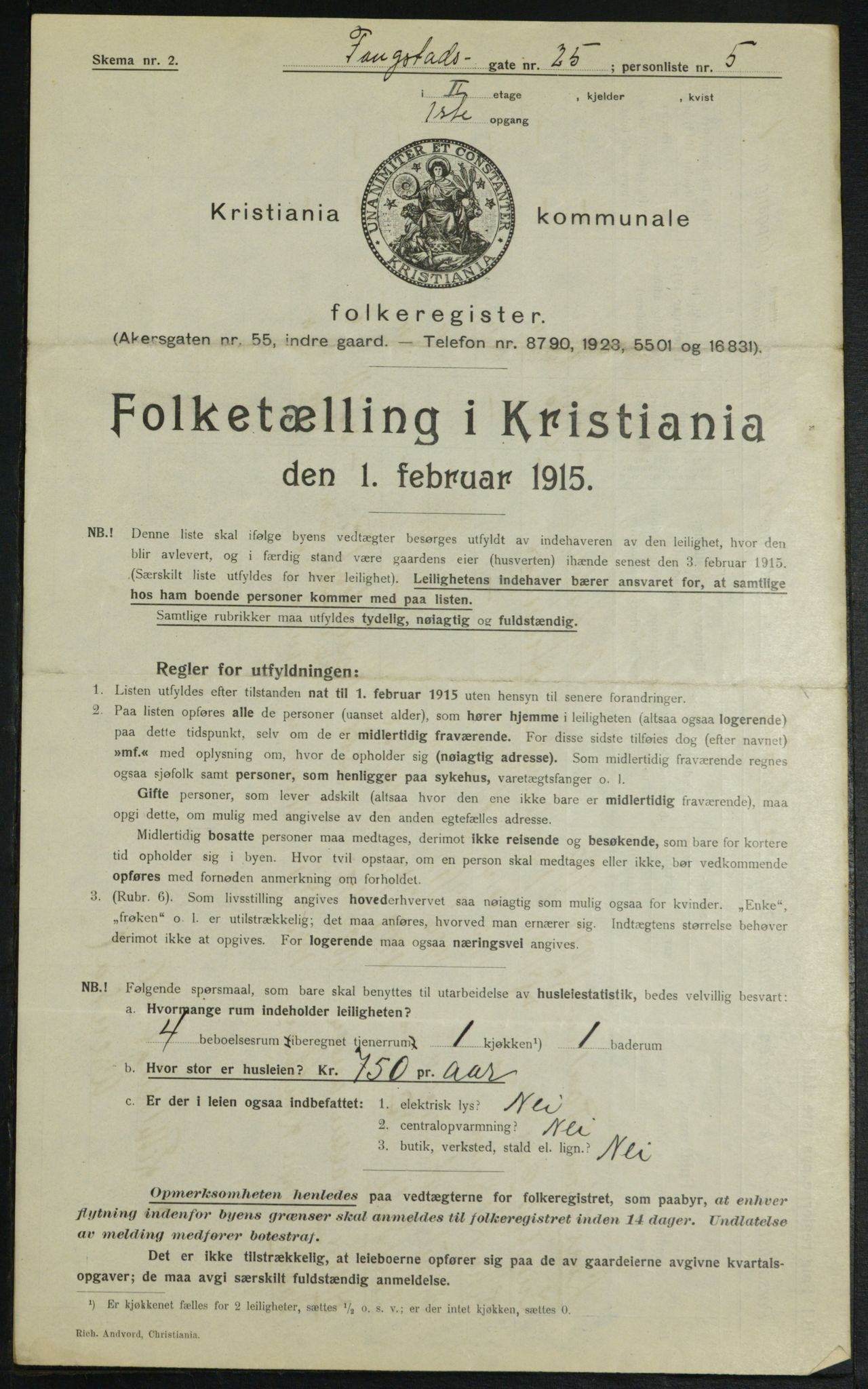 OBA, Kommunal folketelling 1.2.1915 for Kristiania, 1915, s. 24923