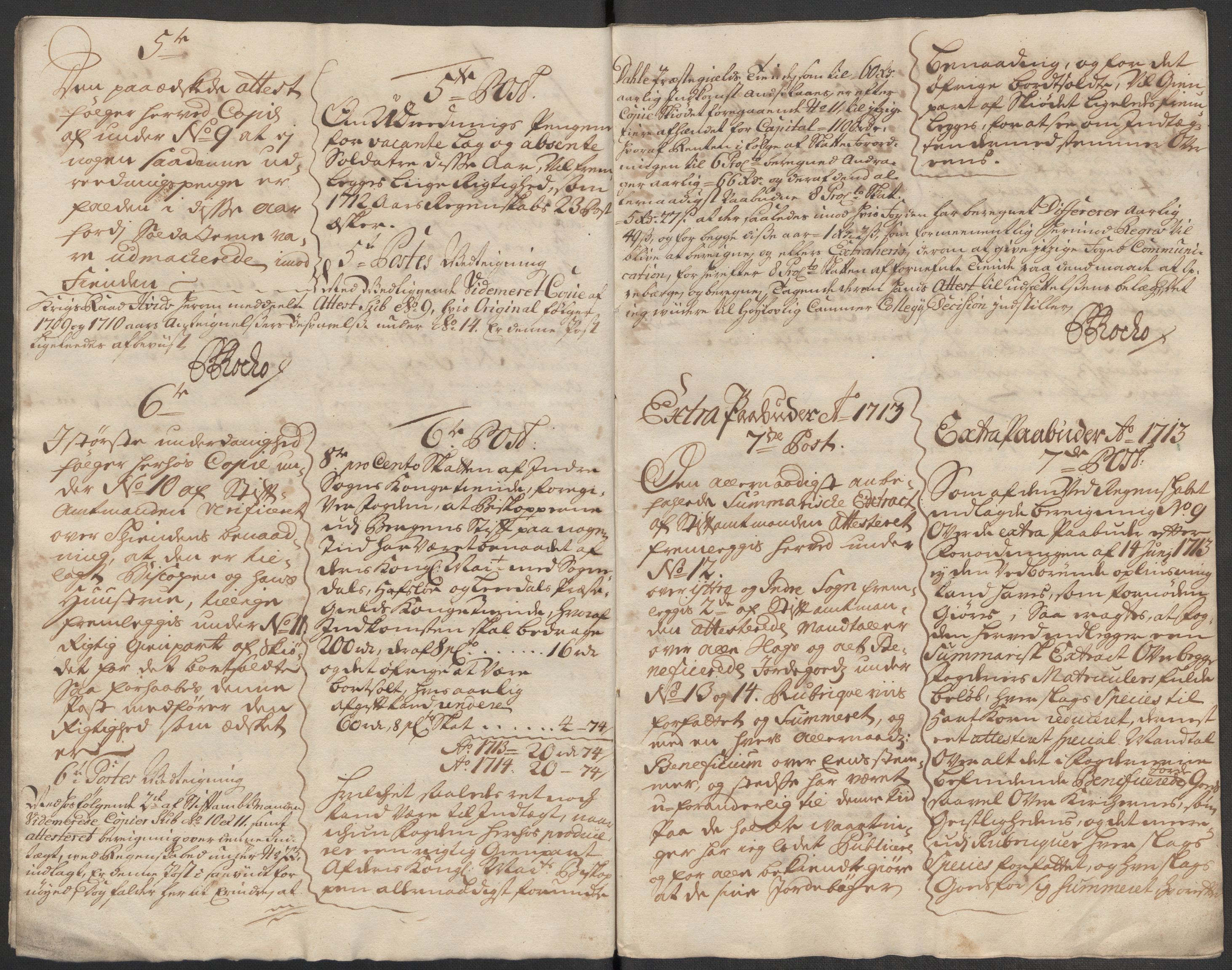 Rentekammeret inntil 1814, Reviderte regnskaper, Fogderegnskap, AV/RA-EA-4092/R52/L3319: Fogderegnskap Sogn, 1713-1714, s. 437