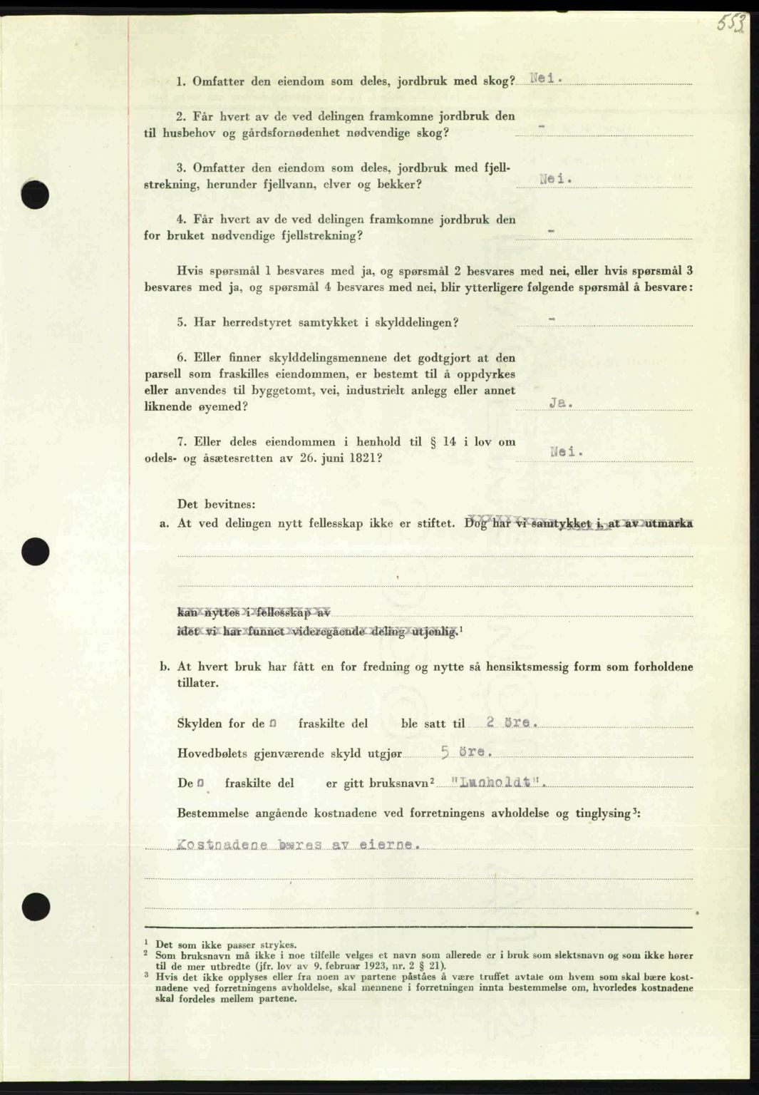 Nordmøre sorenskriveri, AV/SAT-A-4132/1/2/2Ca: Pantebok nr. A104, 1947-1947, Dagboknr: 710/1947