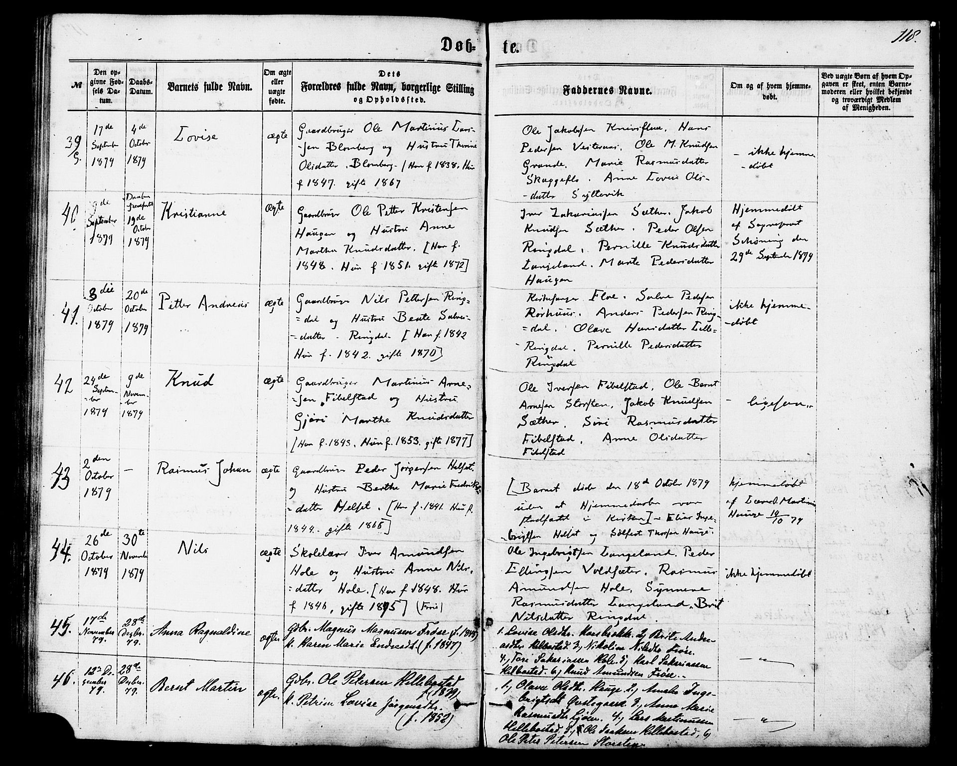 Ministerialprotokoller, klokkerbøker og fødselsregistre - Møre og Romsdal, AV/SAT-A-1454/517/L0226: Ministerialbok nr. 517A06, 1862-1881, s. 118