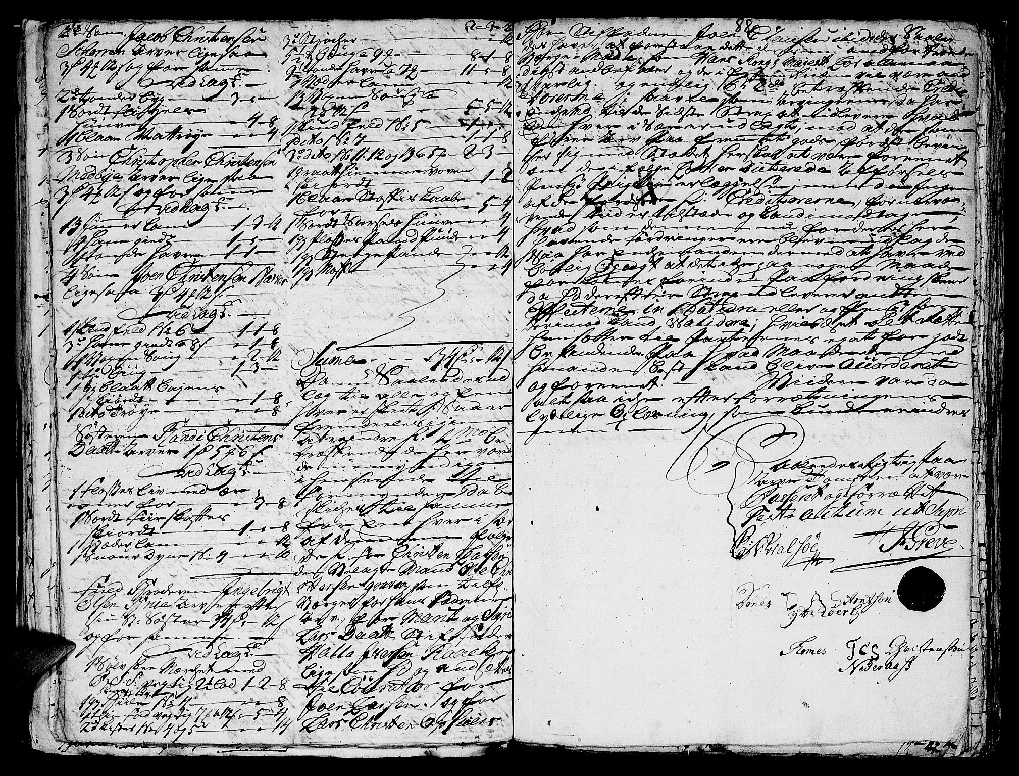 Helgeland sorenskriveri, SAT/A-0004/3/3A/L0036: Konseptprotokoll 21, 1756, s. 87b-88a