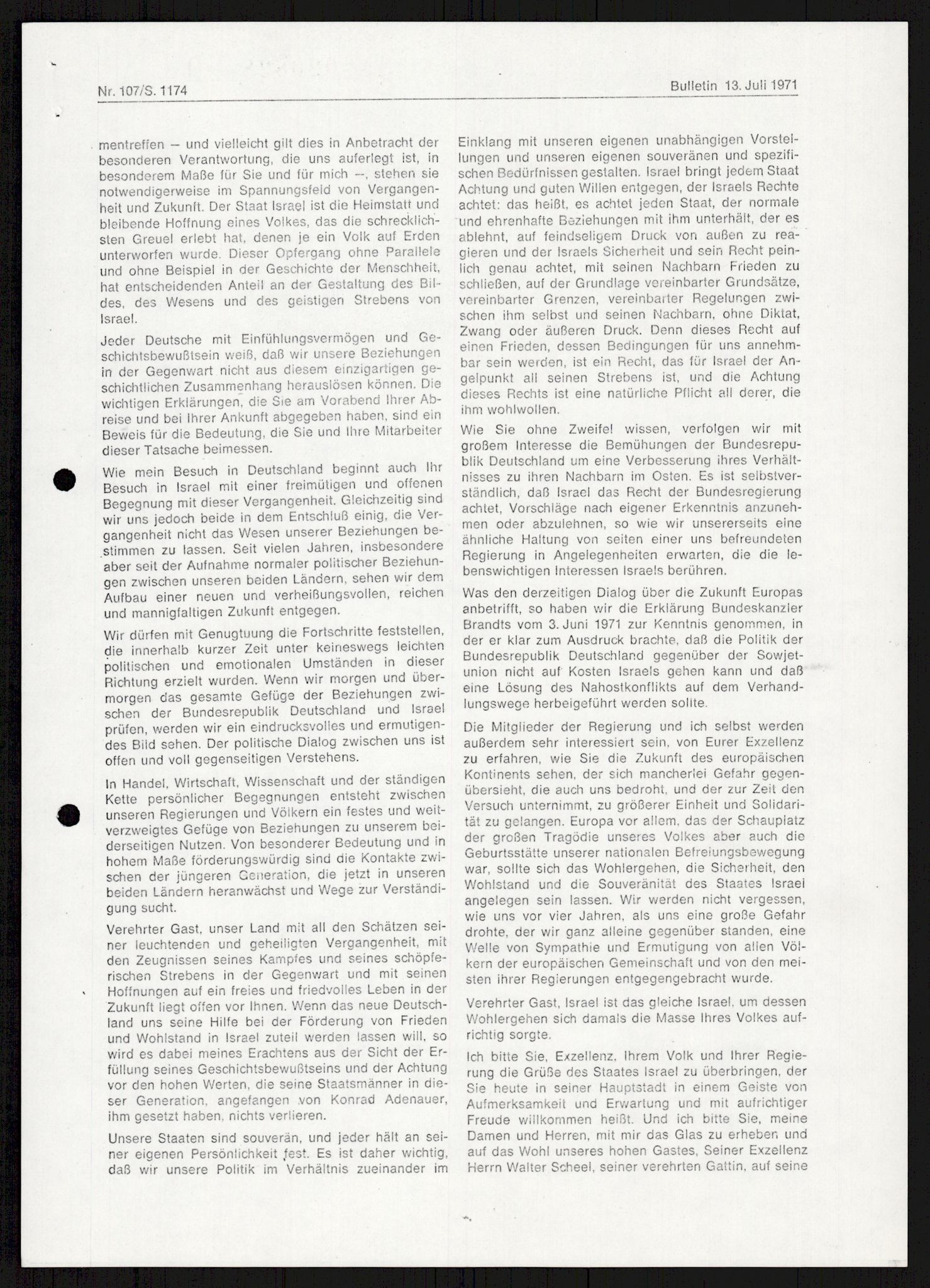 Utenriksdepartementet, hovedarkiv, AV/RA-S-6794/D/Db/Dba/L0776/0003: Verdenspolitikk. Fremmede staters politikk (G.L.) / Israel: Politikk (2 mapper), 1970-1972, s. 76
