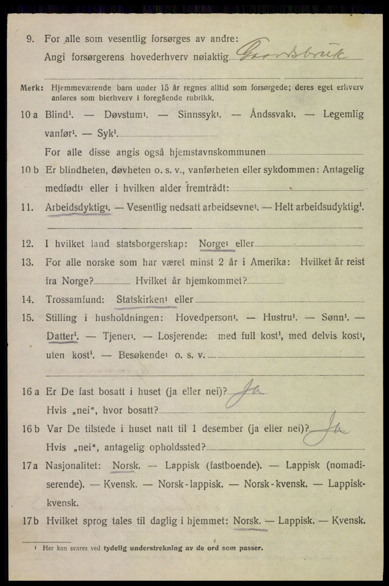 SAT, Folketelling 1920 for 1868 Øksnes herred, 1920, s. 2853