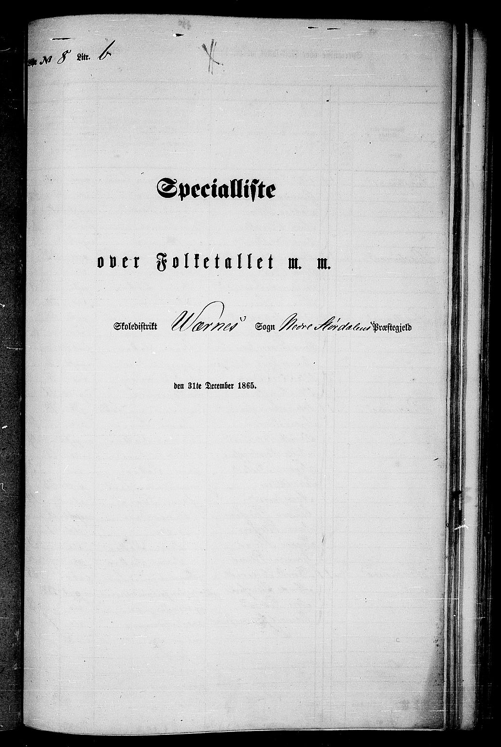 RA, Folketelling 1865 for 1714P Nedre Stjørdal prestegjeld, 1865, s. 188