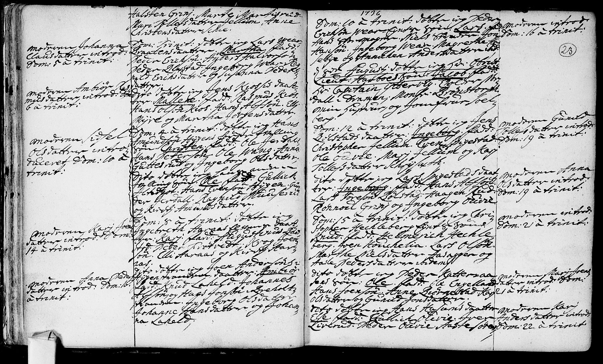 Røyken kirkebøker, SAKO/A-241/F/Fa/L0002: Ministerialbok nr. 2, 1731-1782, s. 23