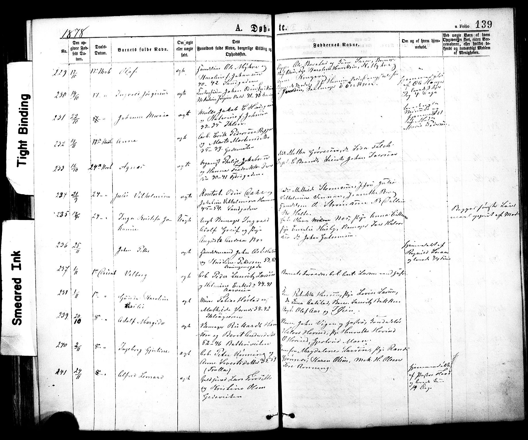 Ministerialprotokoller, klokkerbøker og fødselsregistre - Sør-Trøndelag, SAT/A-1456/602/L0118: Ministerialbok nr. 602A16, 1873-1879, s. 139