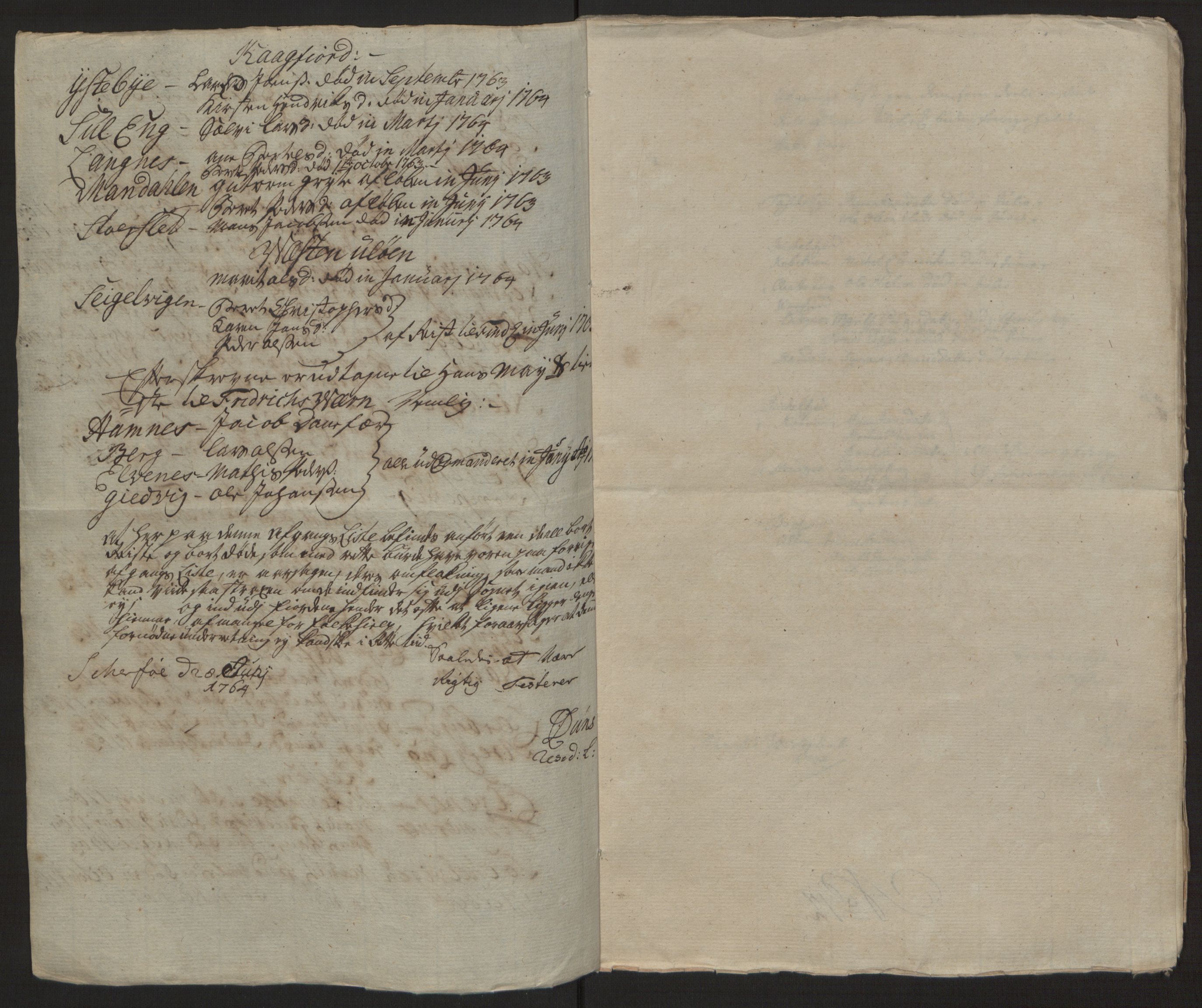 Rentekammeret inntil 1814, Reviderte regnskaper, Fogderegnskap, RA/EA-4092/R68/L4845: Ekstraskatten Senja og Troms, 1762-1765, s. 444