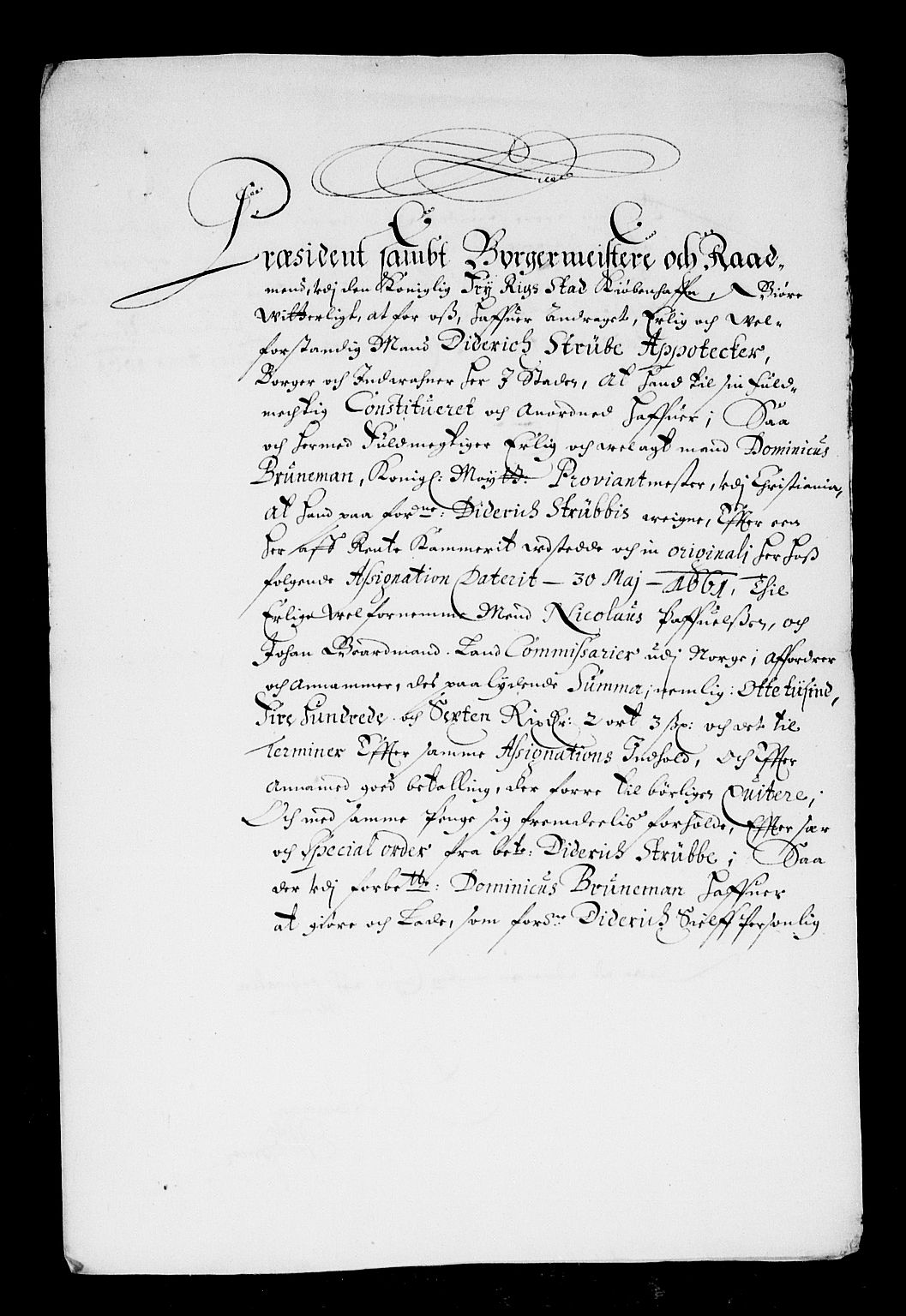 Rentekammeret inntil 1814, Reviderte regnskaper, Stiftamtstueregnskaper, Landkommissariatet på Akershus og Akershus stiftamt, AV/RA-EA-5869/R/Ra/L0007: Landkommissariatet på Akershus, 1661