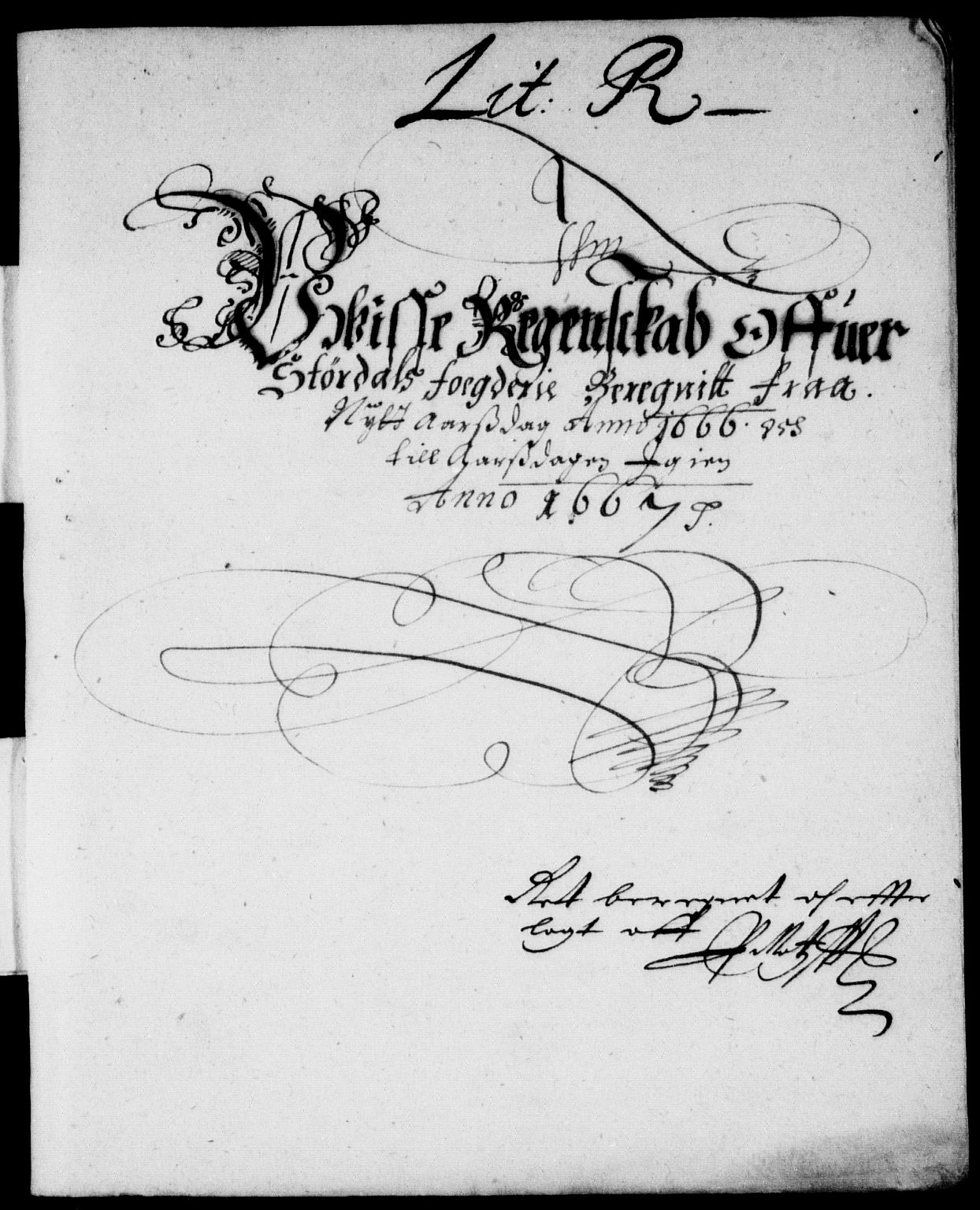 Rentekammeret inntil 1814, Reviderte regnskaper, Stiftamtstueregnskaper, Trondheim stiftamt og Nordland amt, AV/RA-EA-6044/R/Rd/L0016: Trondheim stiftamt, 1666