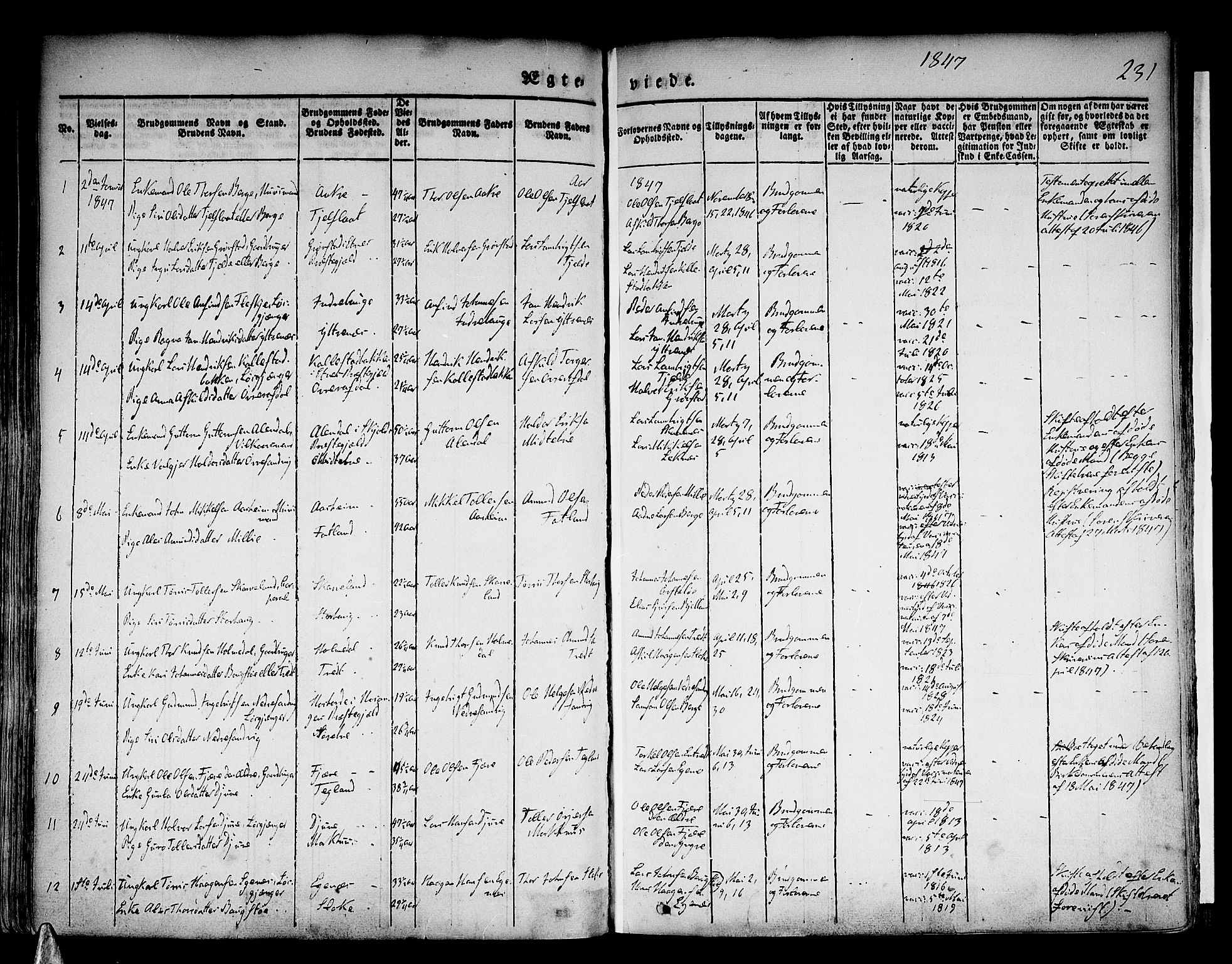 Skånevik sokneprestembete, AV/SAB-A-77801/H/Haa: Ministerialbok nr. A 4, 1828-1848, s. 231