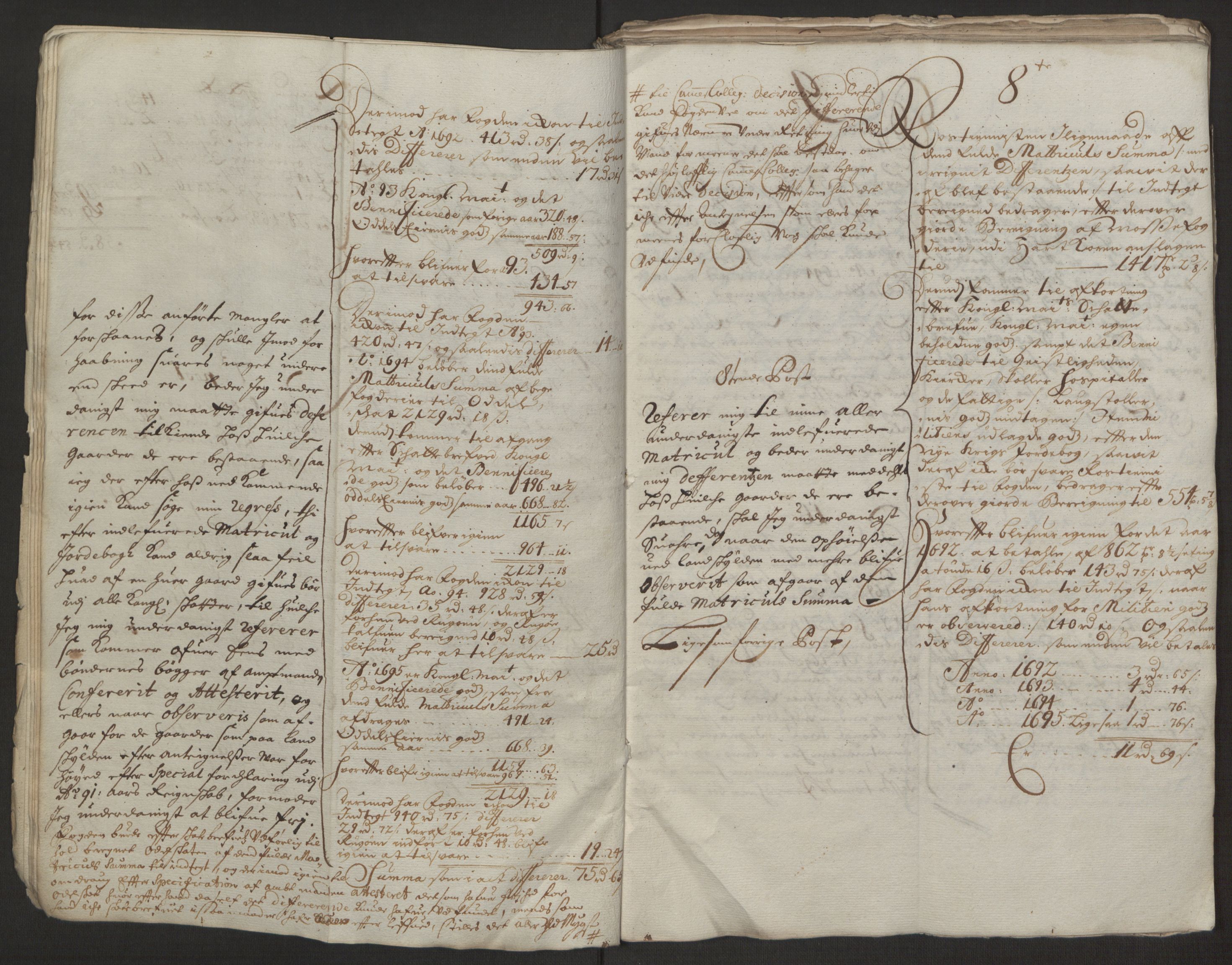 Rentekammeret inntil 1814, Reviderte regnskaper, Fogderegnskap, AV/RA-EA-4092/R04/L0123: Fogderegnskap Moss, Onsøy, Tune, Veme og Åbygge, 1695, s. 8