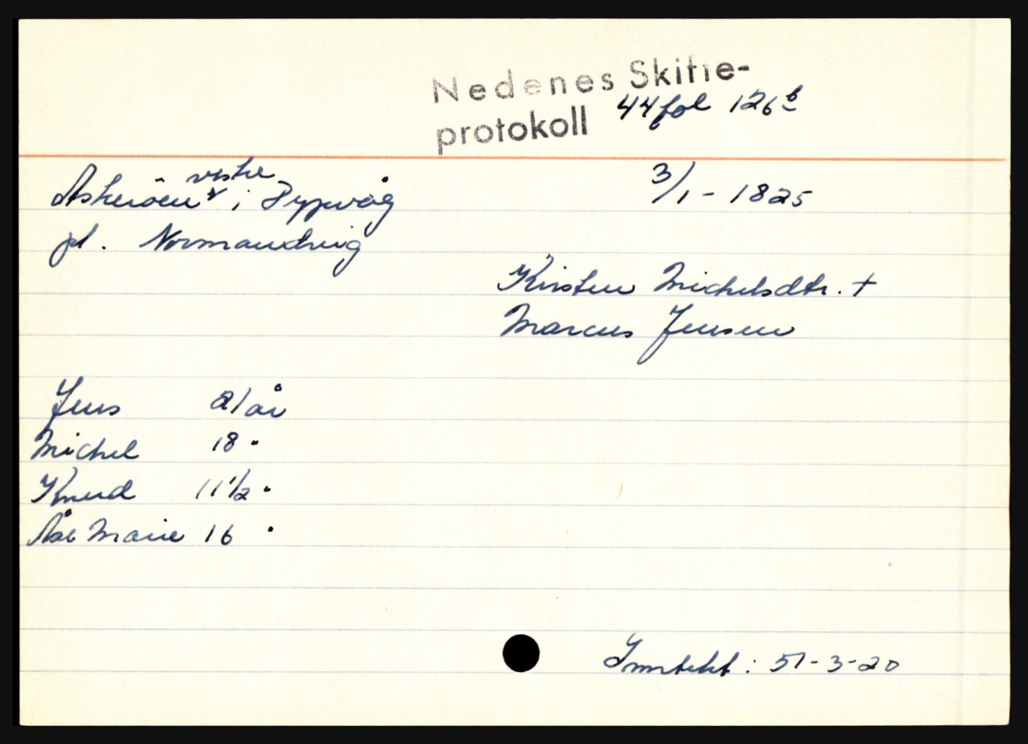 Nedenes sorenskriveri før 1824, AV/SAK-1221-0007/H, s. 1111