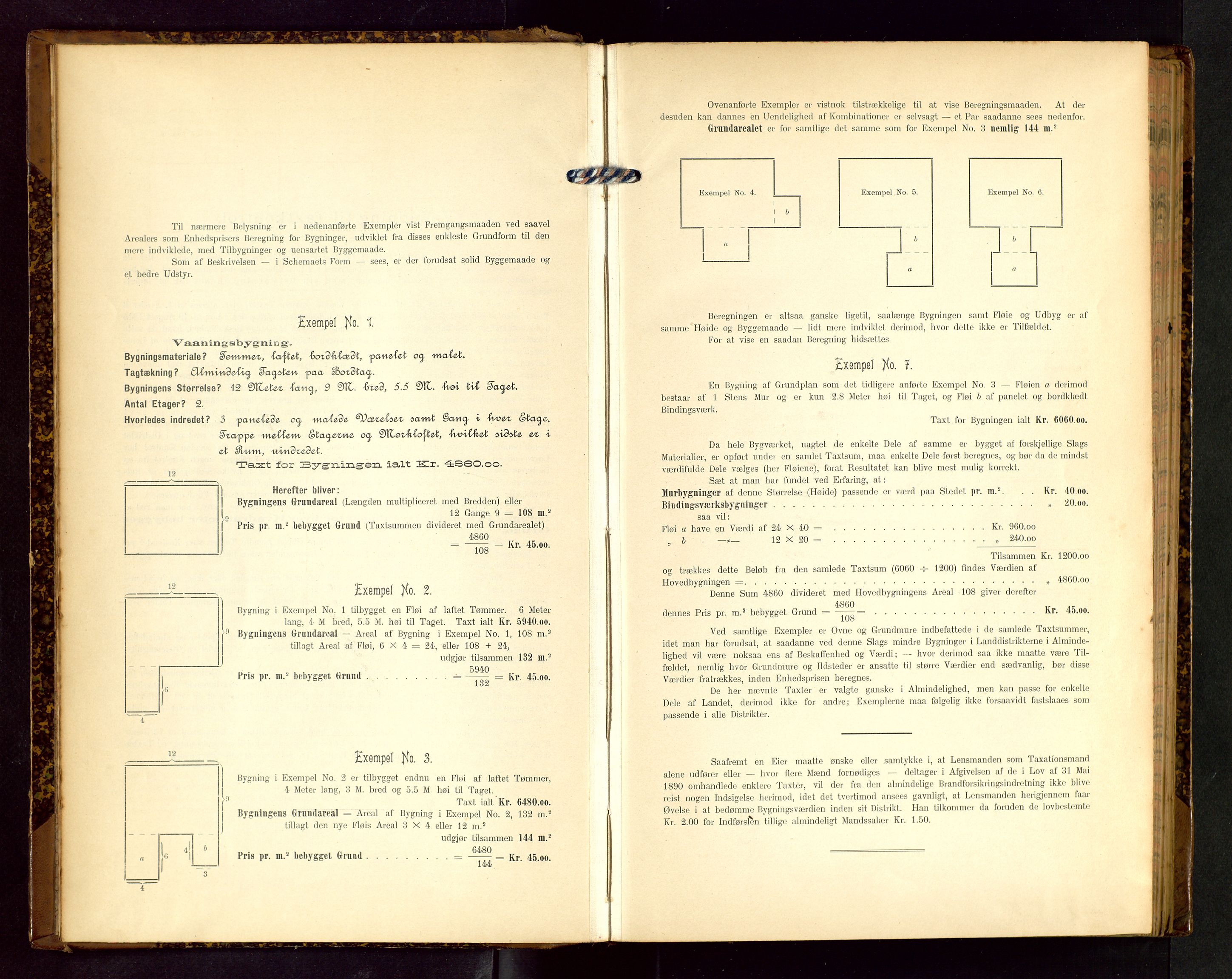 Håland lensmannskontor, AV/SAST-A-100100/Gob/L0002: Branntakstprotokoll - skjematakst. Register i boken., 1902-1906