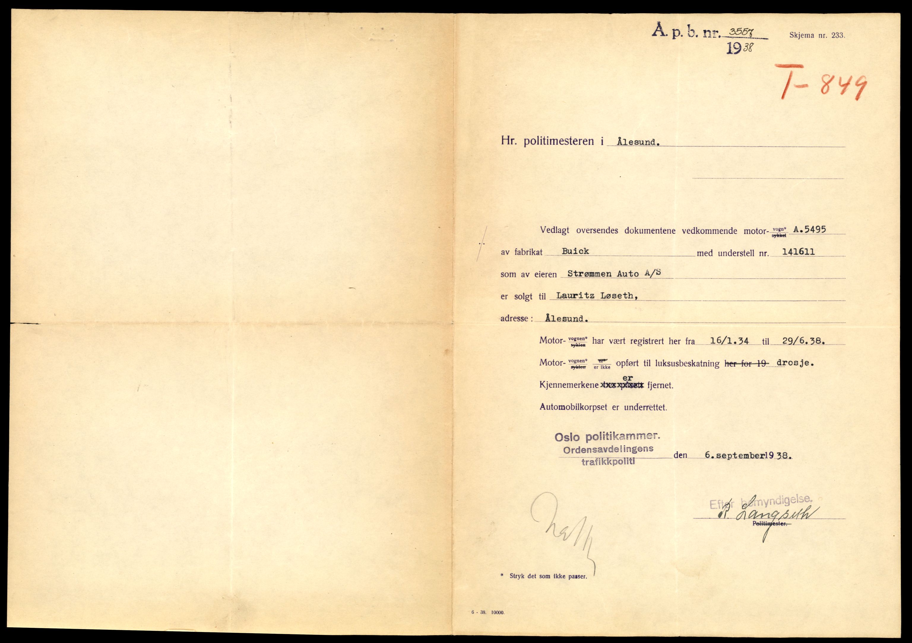 Møre og Romsdal vegkontor - Ålesund trafikkstasjon, AV/SAT-A-4099/F/Fe/L0008: Registreringskort for kjøretøy T 747 - T 894, 1927-1998, s. 2410