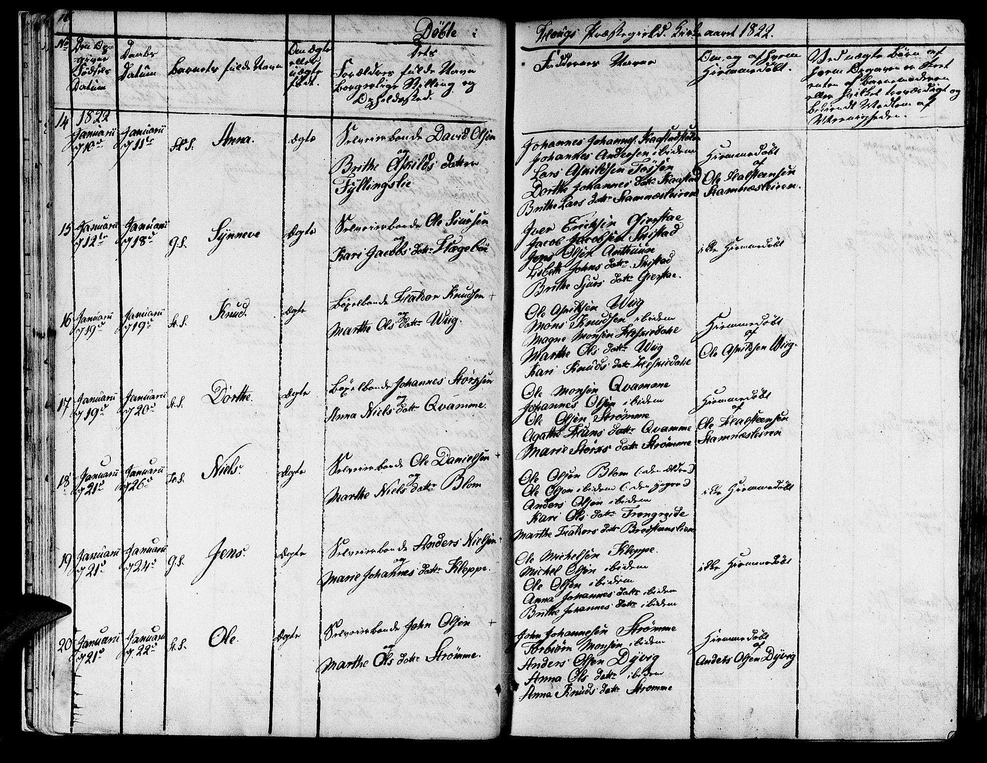 Haus sokneprestembete, SAB/A-75601/H/Haa: Ministerialbok nr. A 13, 1821-1827, s. 16