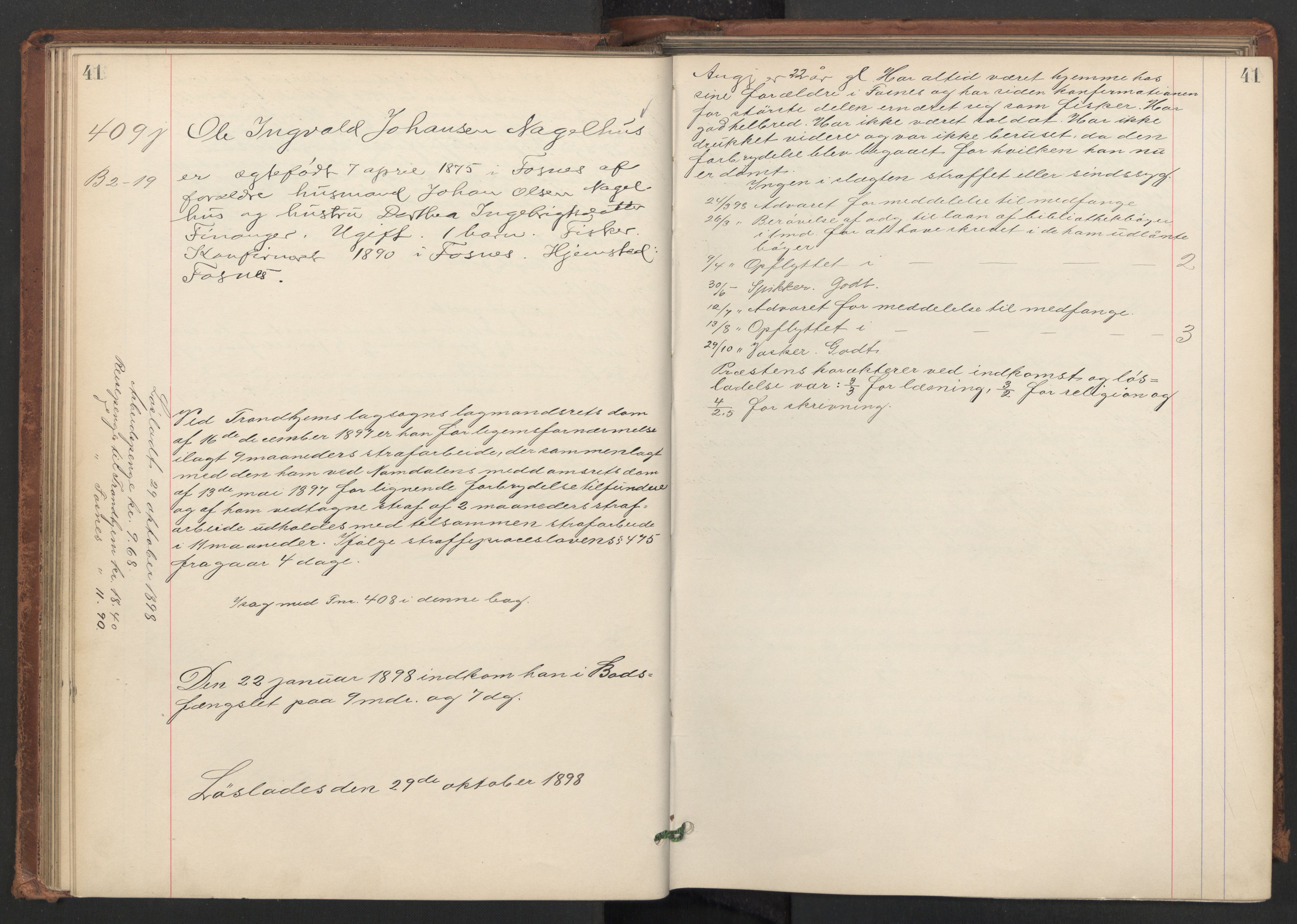 Botsfengslet, AV/RA-S-1539/D/Db/Dbb/L0032: 369j - 655j, 1897-1898, s. 41