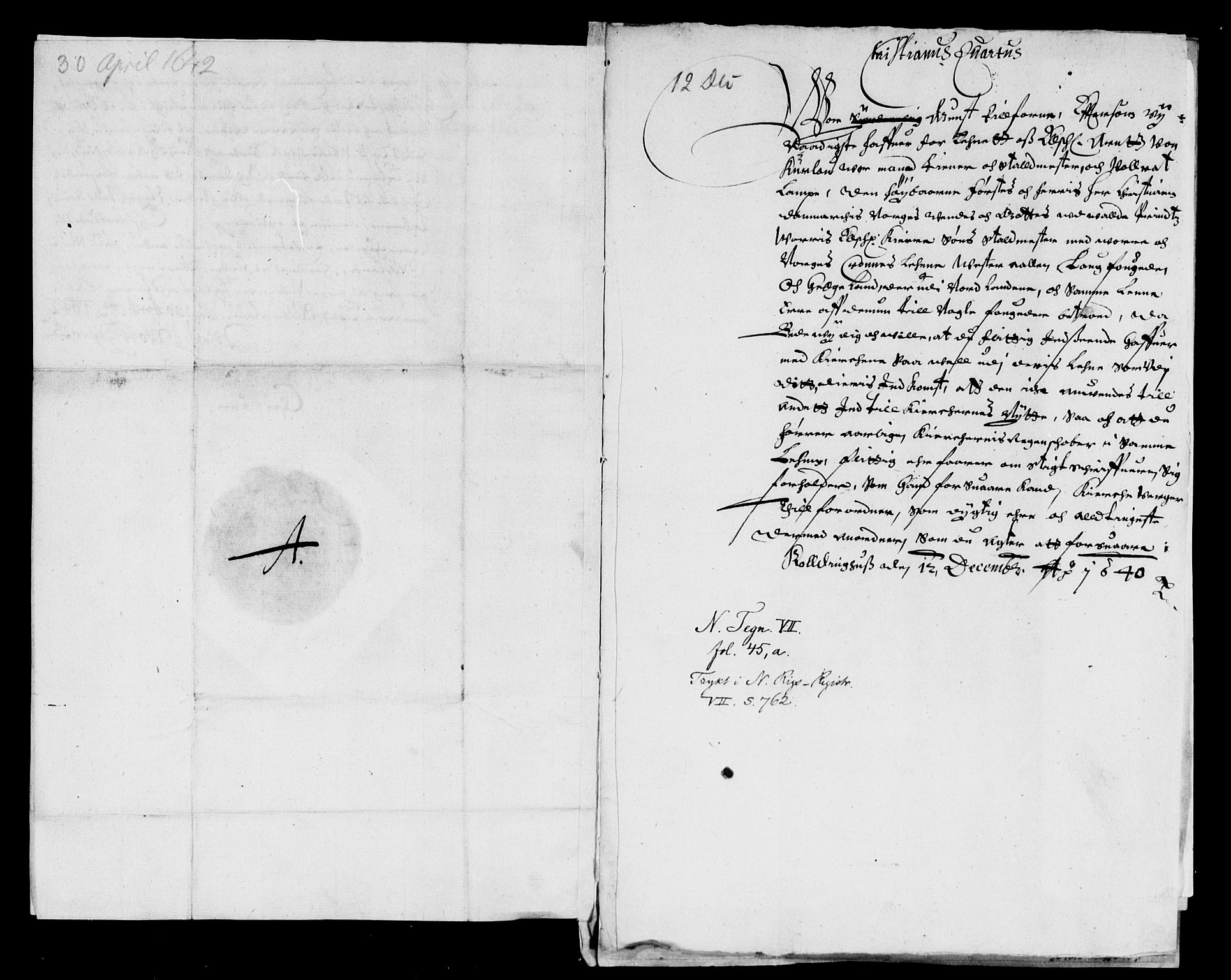 Rentekammeret inntil 1814, Reviderte regnskaper, Lensregnskaper, RA/EA-5023/R/Rb/Rbz/L0031: Nordlandenes len, 1638-1646