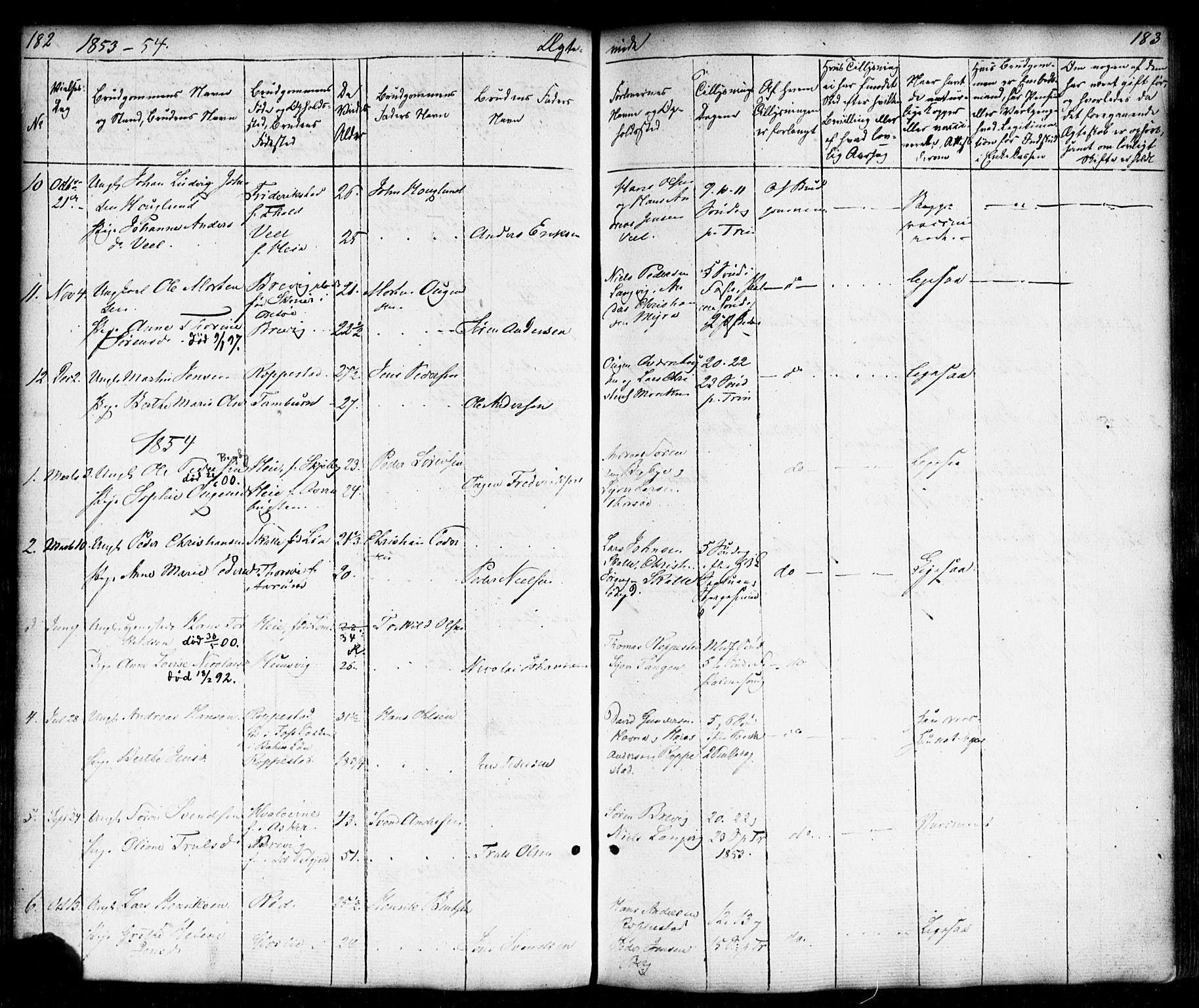 Borge prestekontor Kirkebøker, SAO/A-10903/F/Fb/L0002: Ministerialbok nr. II 2, 1853-1877, s. 182-183