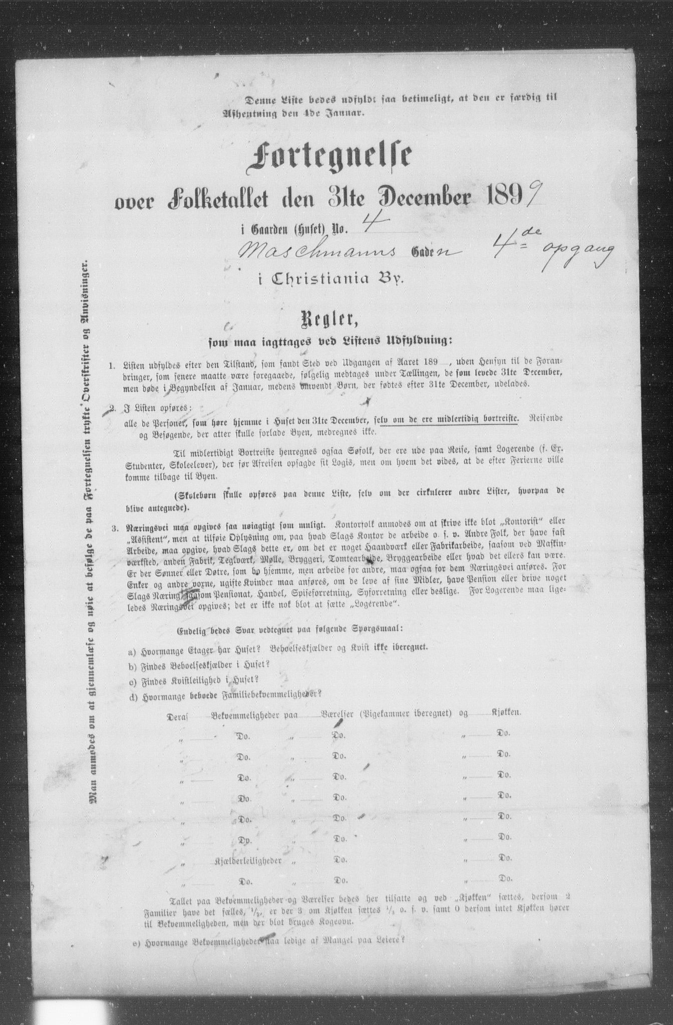 OBA, Kommunal folketelling 31.12.1899 for Kristiania kjøpstad, 1899, s. 8454