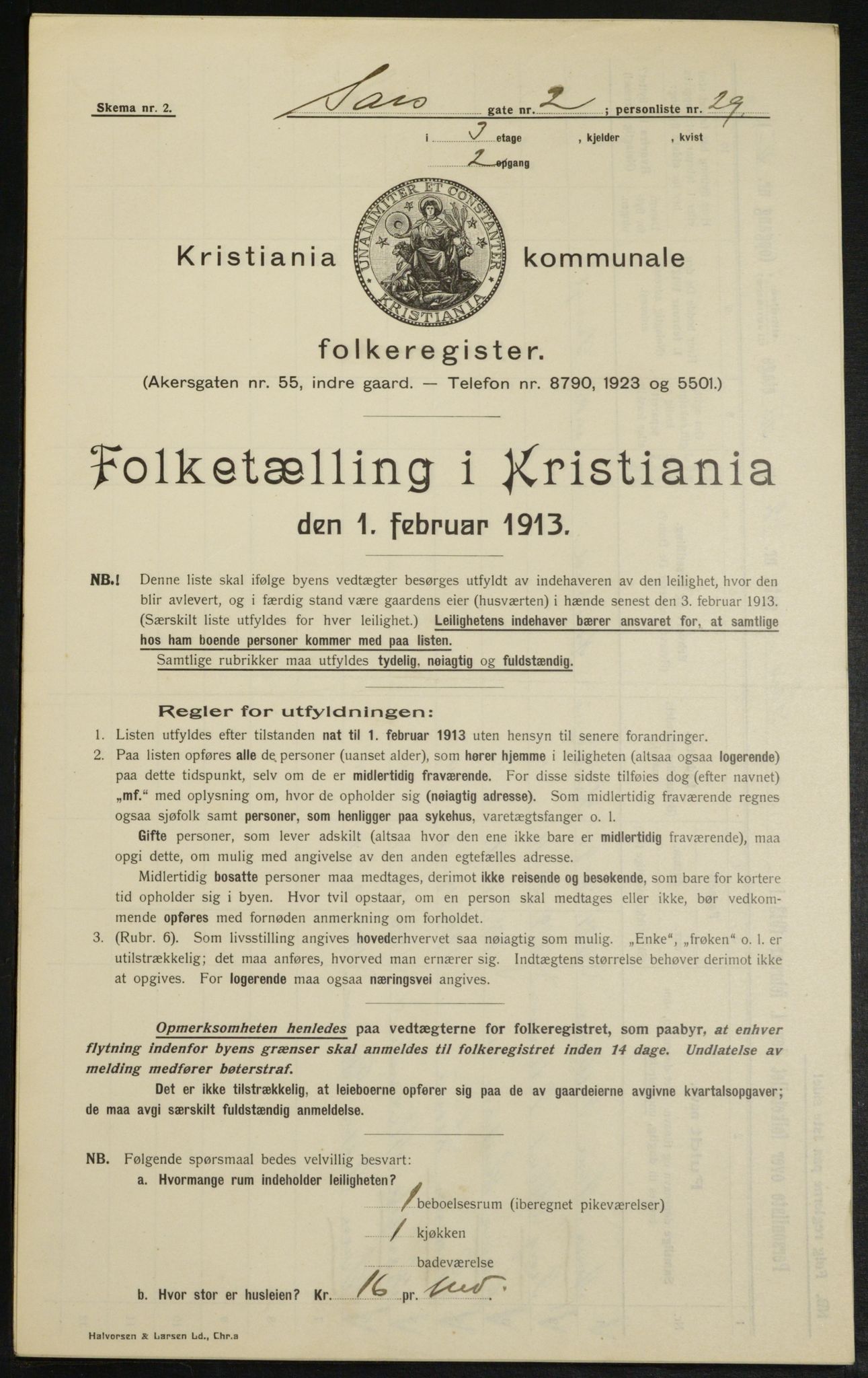 OBA, Kommunal folketelling 1.2.1913 for Kristiania, 1913, s. 89221