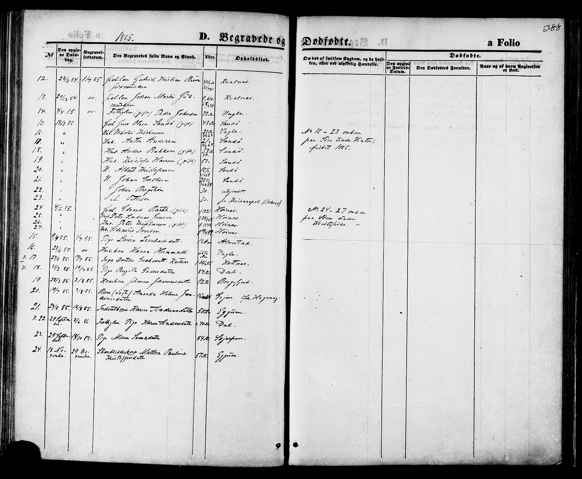 Ministerialprotokoller, klokkerbøker og fødselsregistre - Nordland, AV/SAT-A-1459/880/L1132: Ministerialbok nr. 880A06, 1869-1887, s. 388