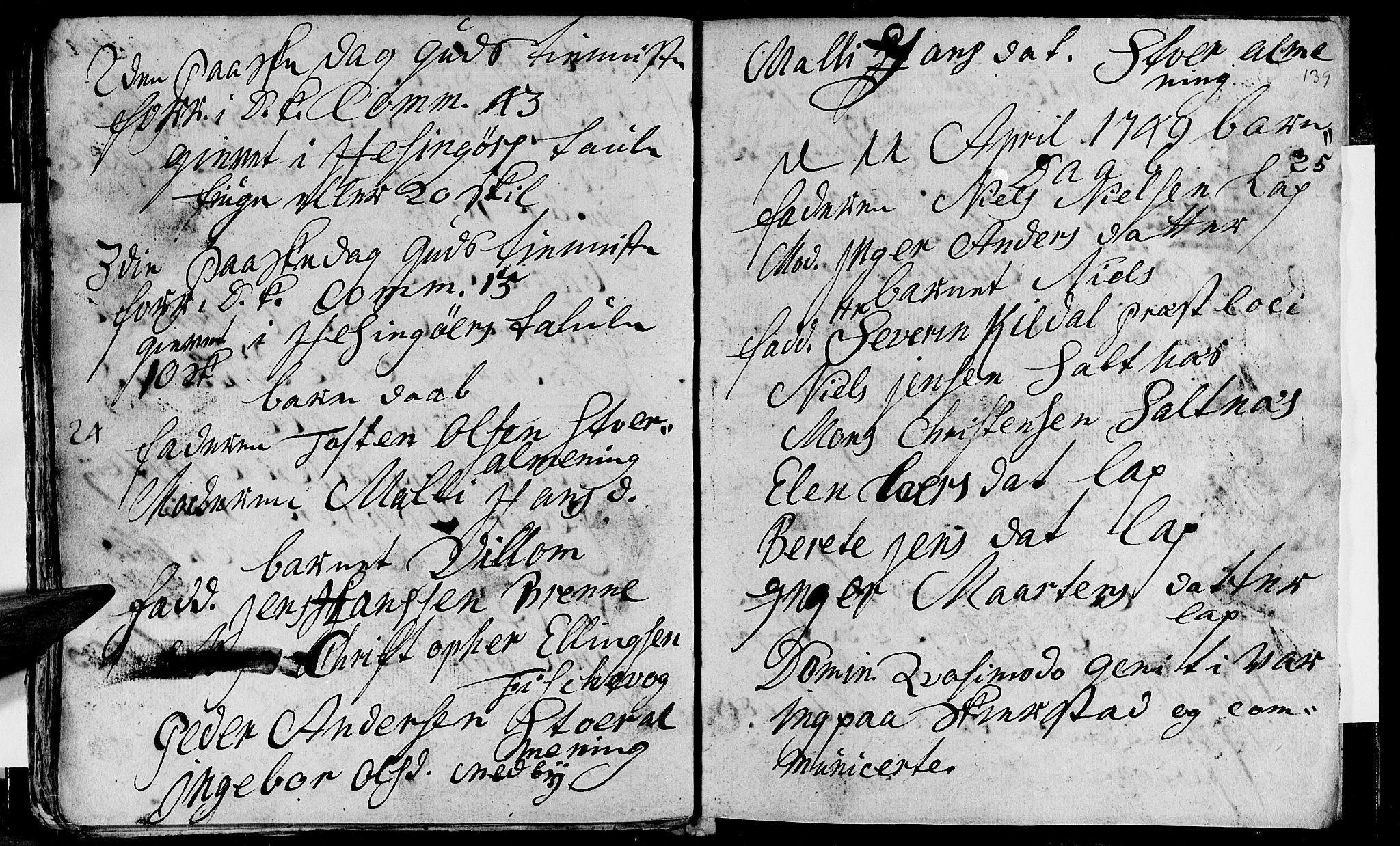 Ministerialprotokoller, klokkerbøker og fødselsregistre - Nordland, AV/SAT-A-1459/847/L0662: Ministerialbok nr. 847A02, 1735-1749, s. 139
