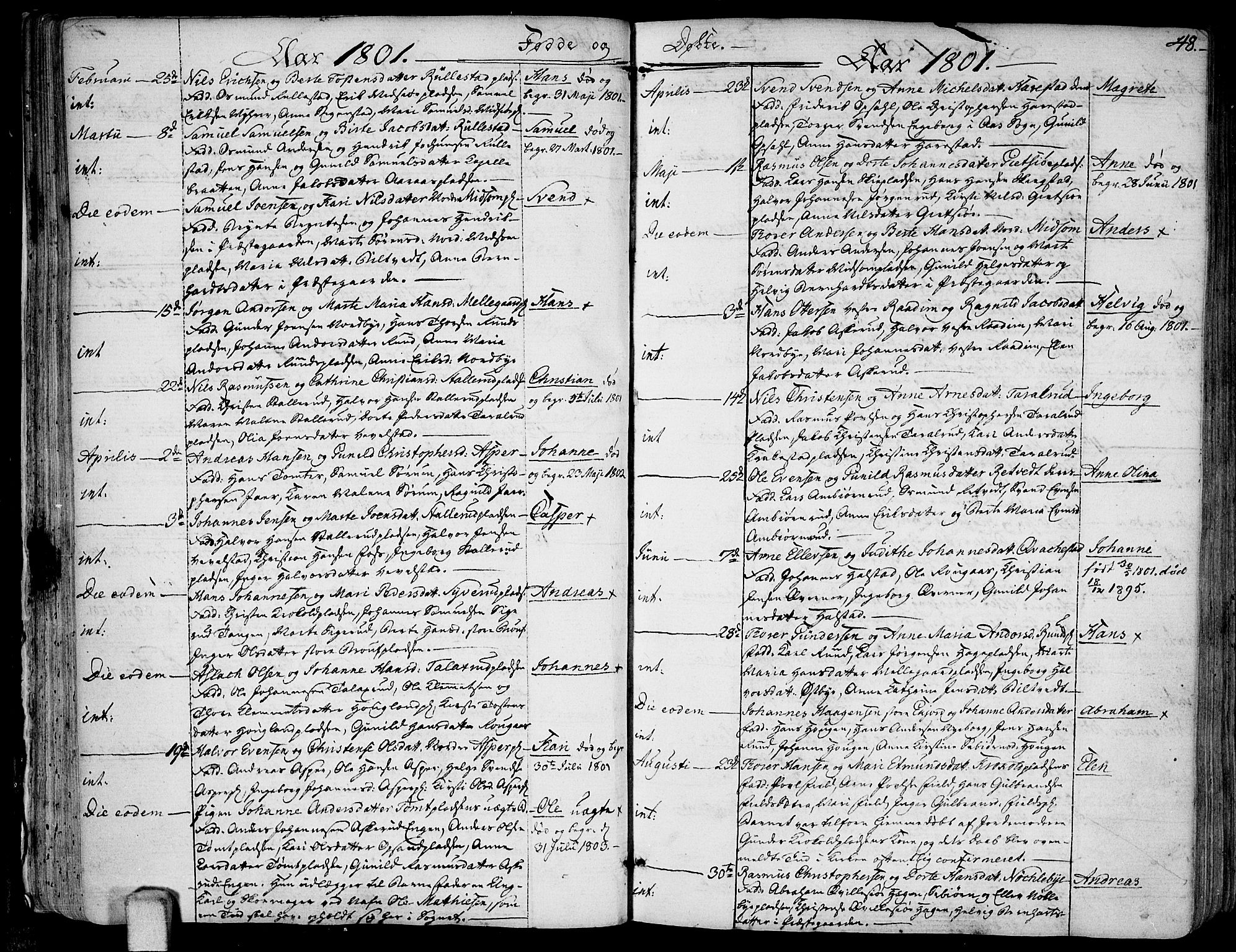 Kråkstad prestekontor Kirkebøker, SAO/A-10125a/F/Fa/L0002: Ministerialbok nr. I 2, 1786-1814, s. 48