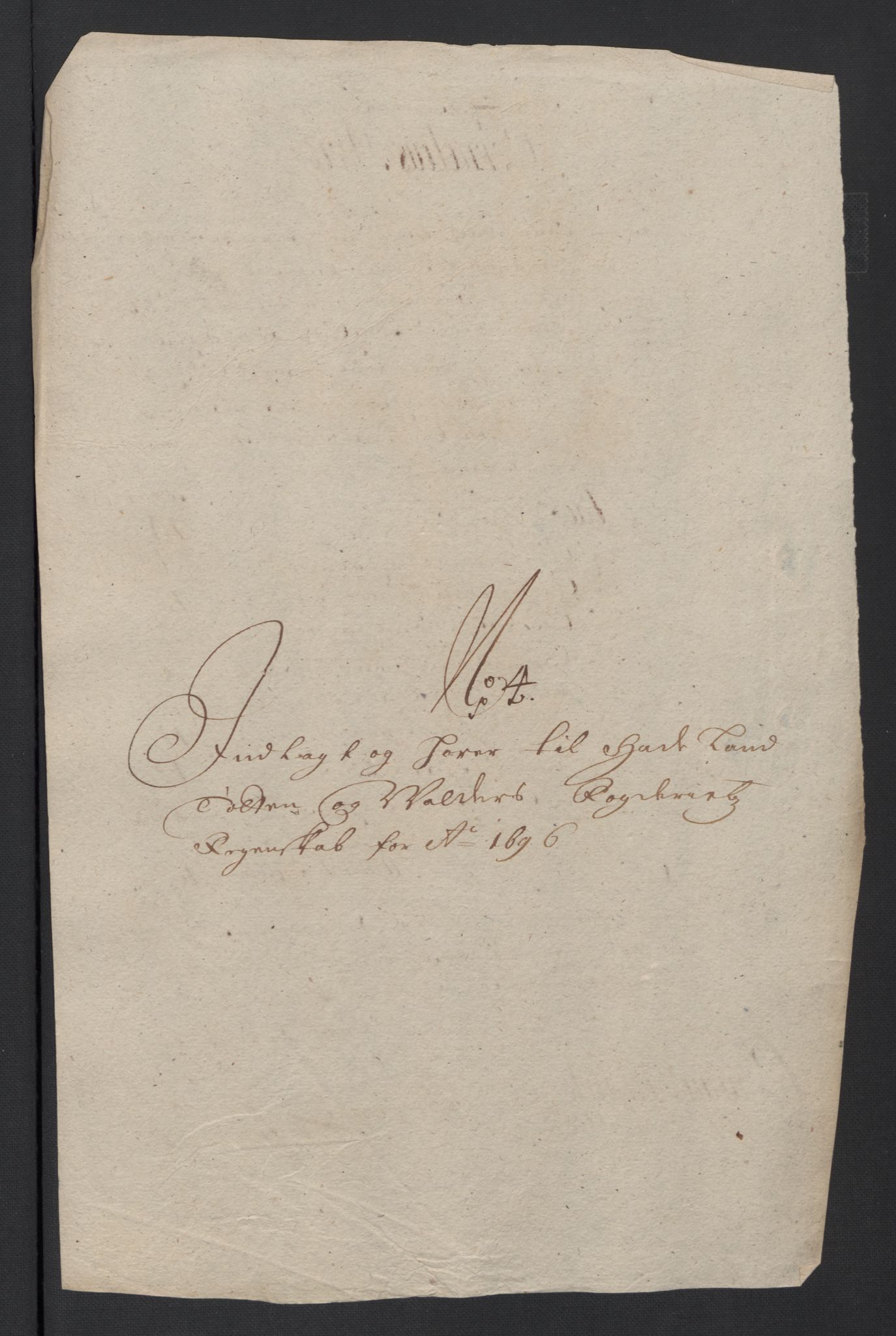 Rentekammeret inntil 1814, Reviderte regnskaper, Fogderegnskap, AV/RA-EA-4092/R18/L1294: Fogderegnskap Hadeland, Toten og Valdres, 1696, s. 119