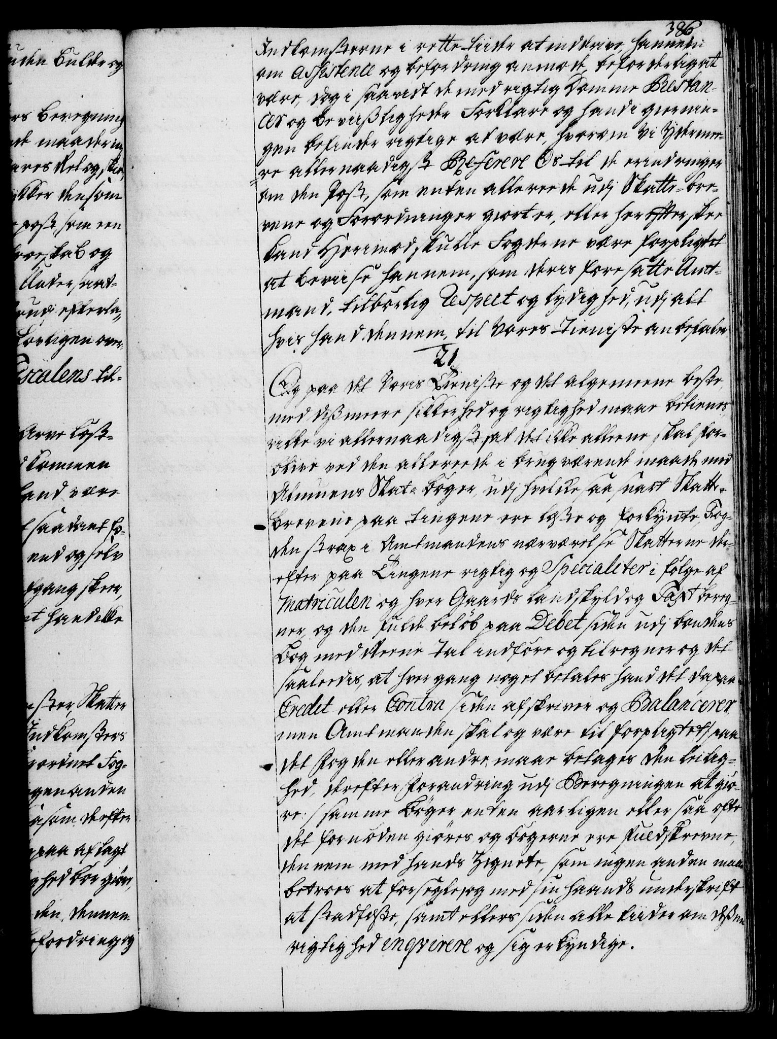 Rentekammeret, Kammerkanselliet, AV/RA-EA-3111/G/Gg/Ggi/L0002: Norsk instruksjonsprotokoll med register (merket RK 53.35), 1729-1751, s. 386