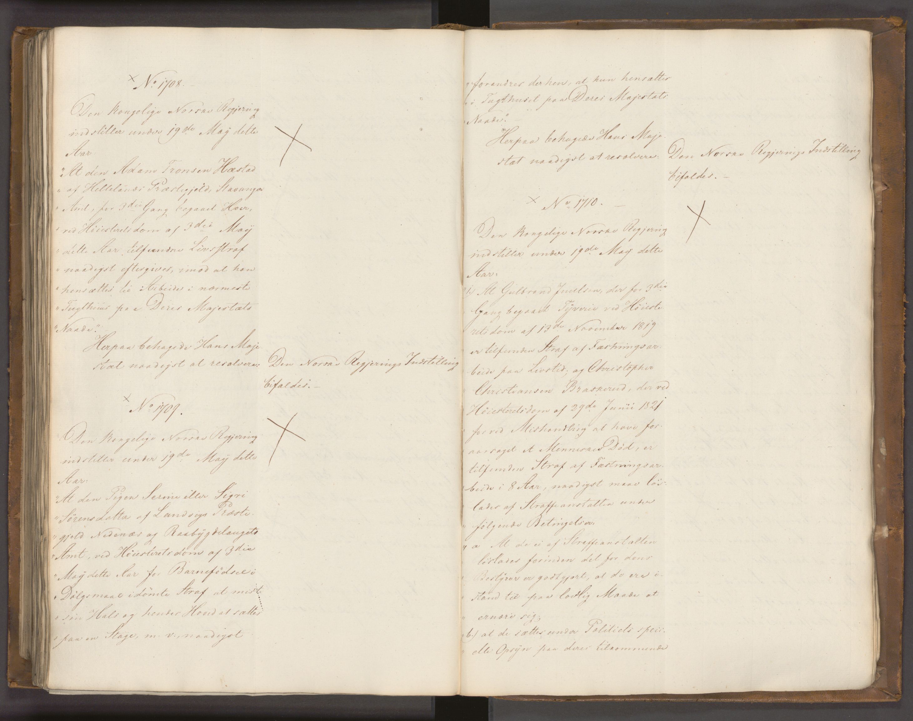 Statsrådssekretariatet, AV/RA-S-1001/A/Ab/L0022: Kgl. res. nr. 1210-1721, 1. halvår, 1826