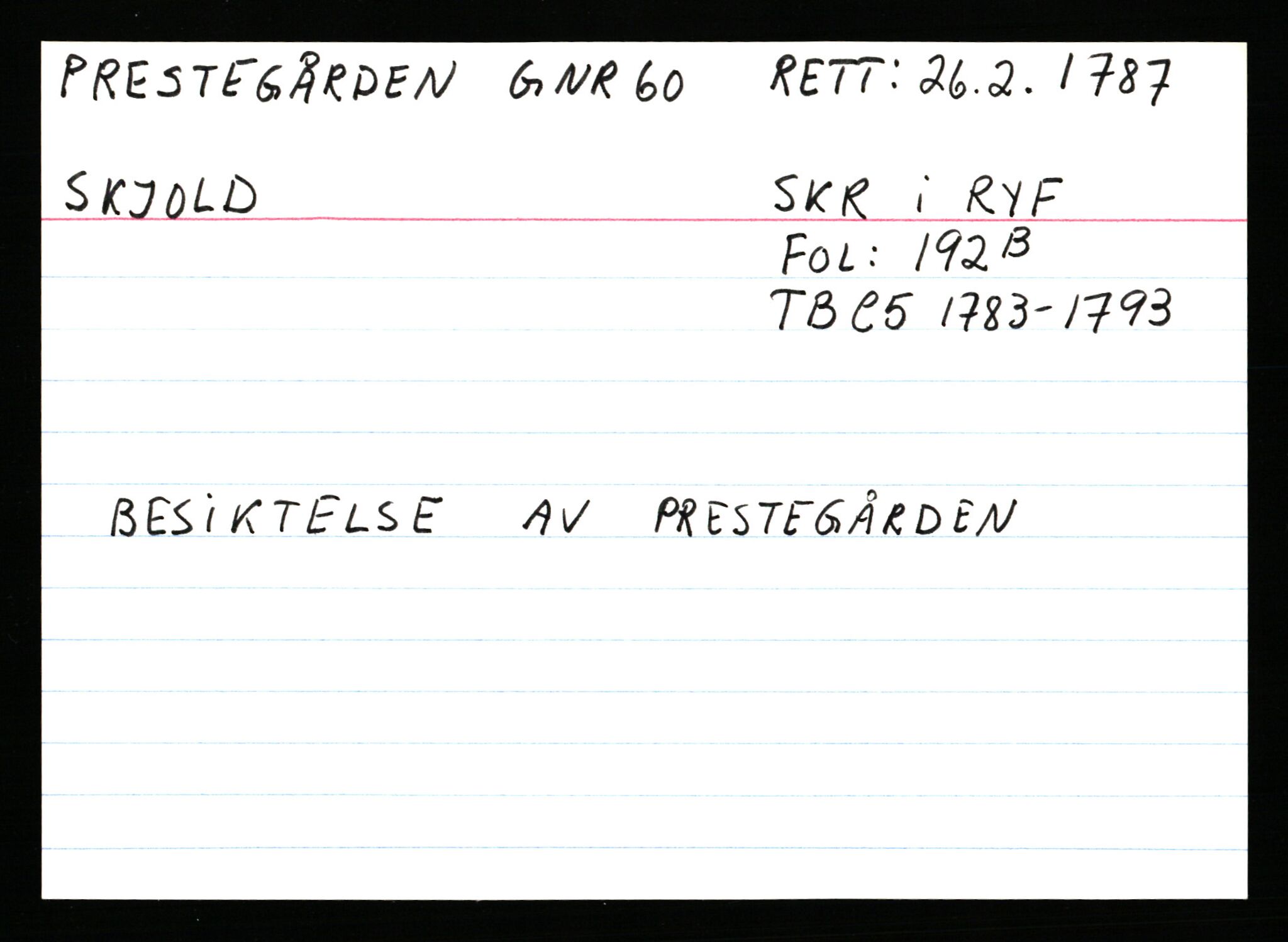 Statsarkivet i Stavanger, AV/SAST-A-101971/03/Y/Ym/L0045: Åstedskort sortert etter gårdsnavn: Prestegården - Rapstad, 1600-1950, s. 119