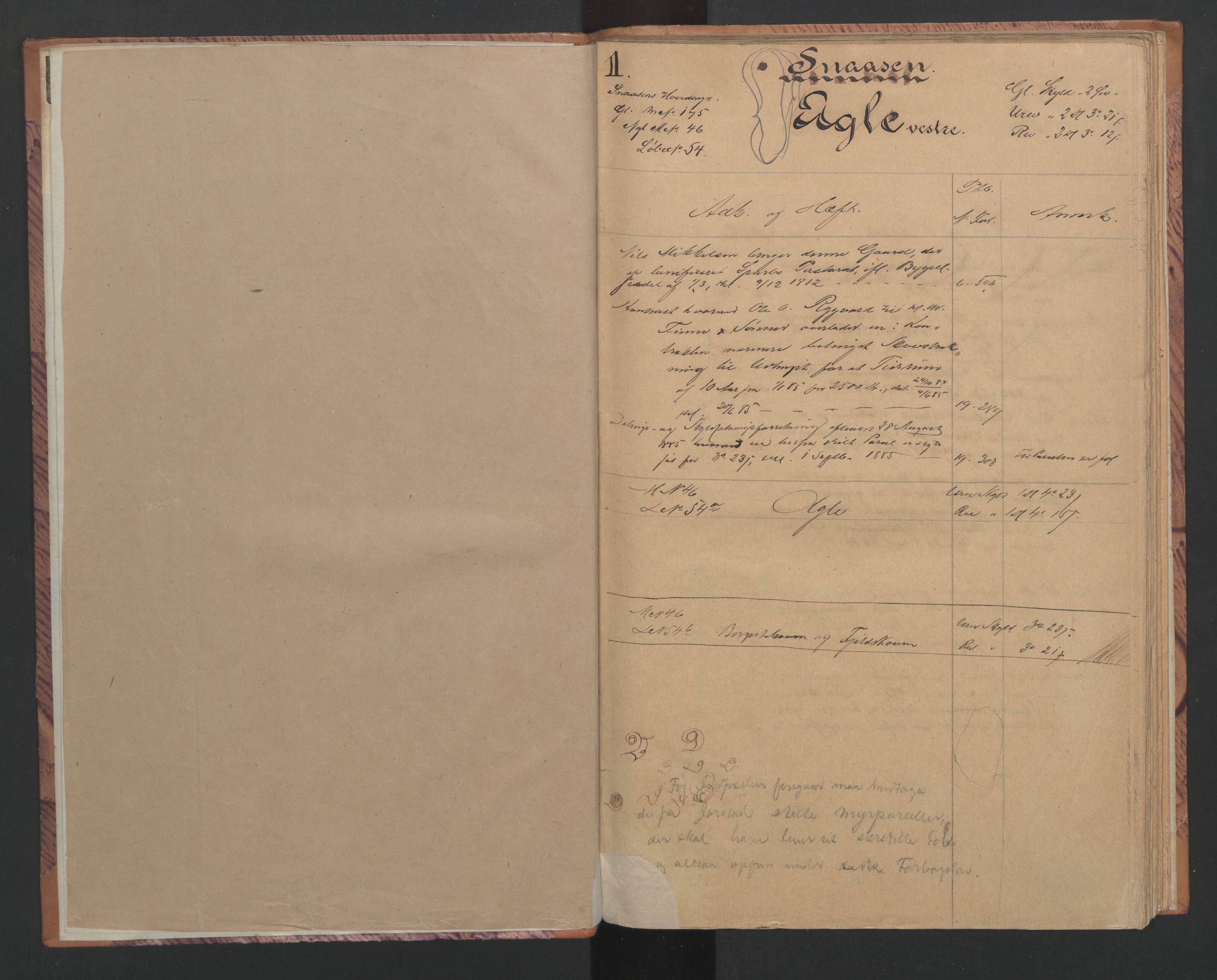 Inderøy sorenskriveri, SAT/A-4147/1/2/2A/2Ab/L0006: Panteregister nr. 6, 1892