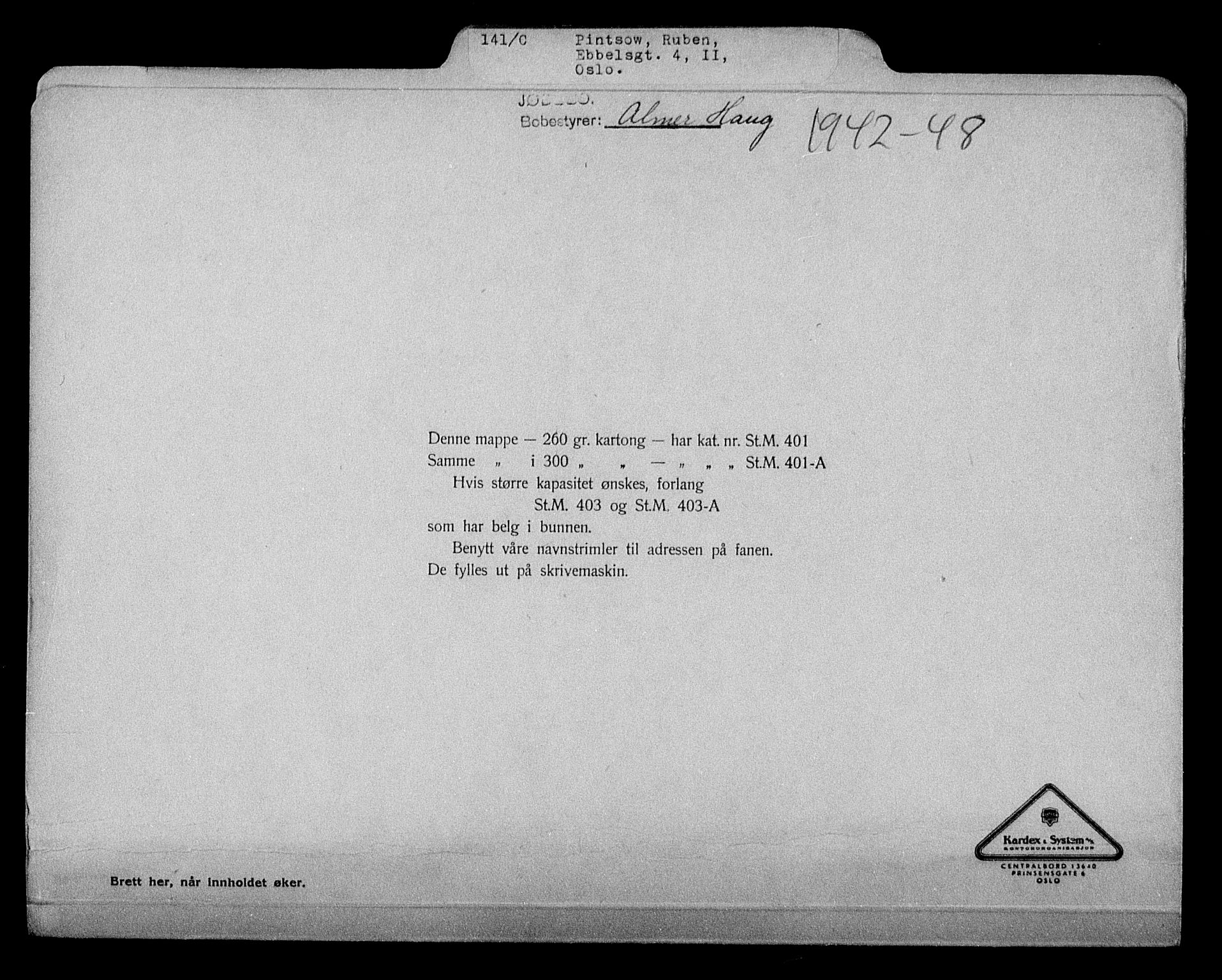 Justisdepartementet, Tilbakeføringskontoret for inndratte formuer, RA/S-1564/H/Hc/Hcc/L0969: --, 1945-1947, s. 483