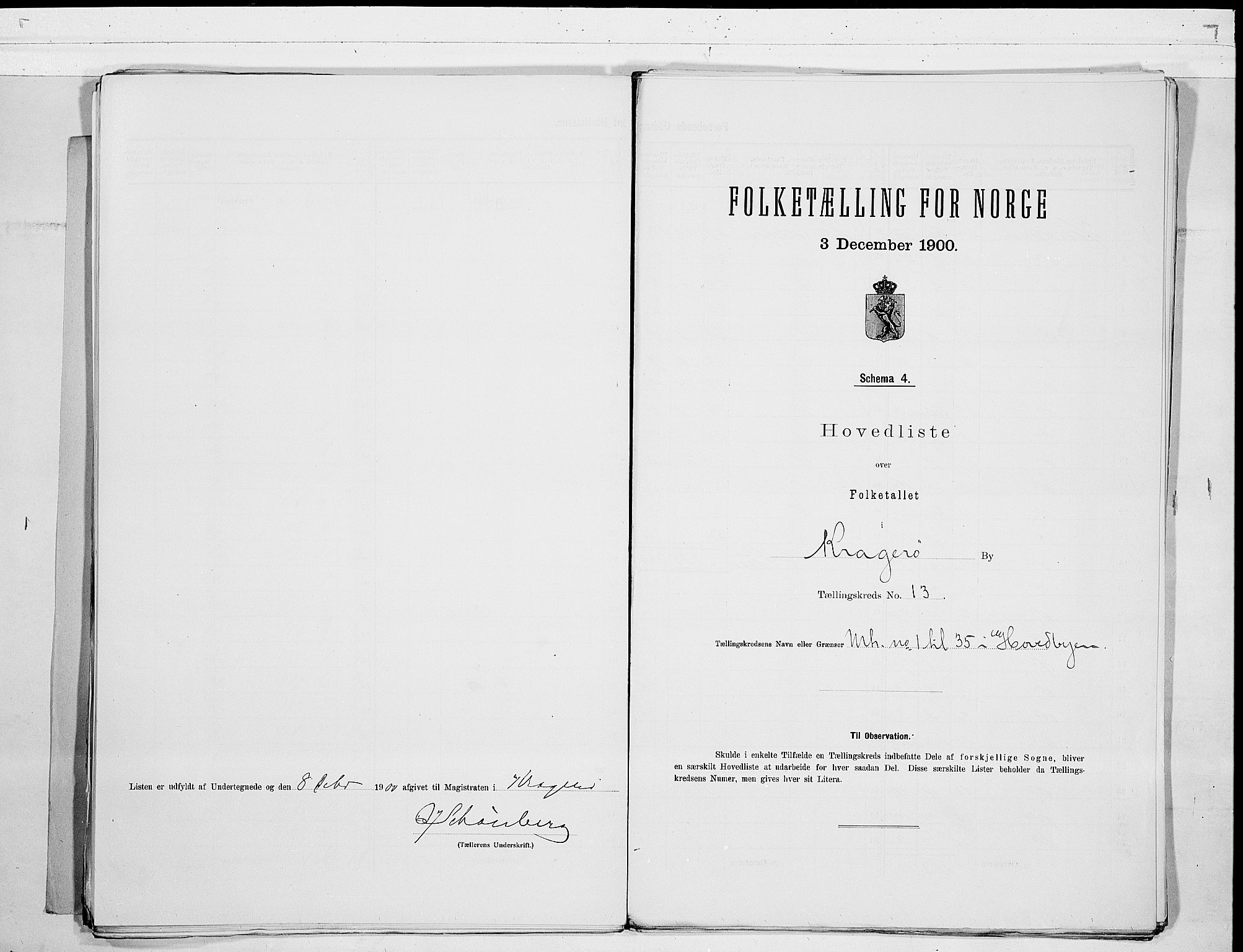 SAKO, Folketelling 1900 for 0801 Kragerø kjøpstad, 1900, s. 28