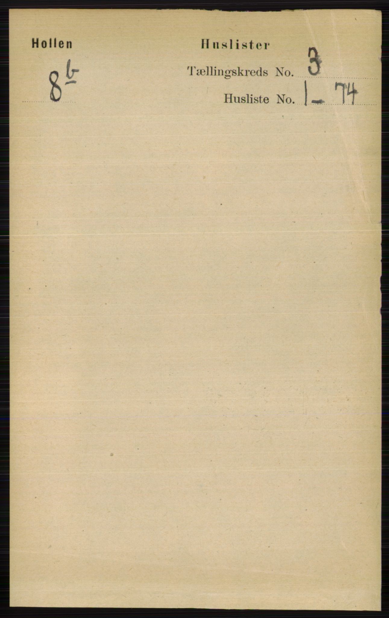 RA, Folketelling 1891 for 0819 Holla herred, 1891, s. 1265