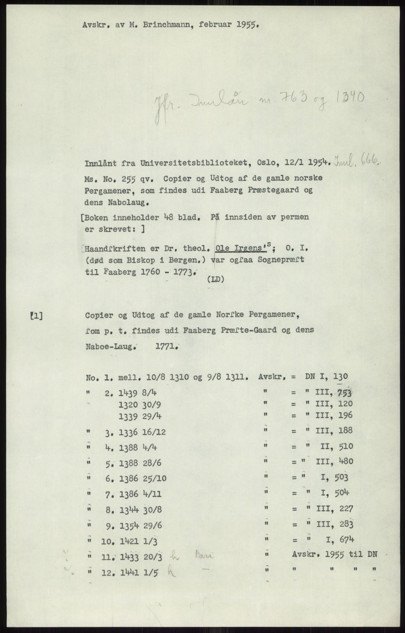 Samlinger til kildeutgivelse, Diplomavskriftsamlingen, RA/EA-4053/H/Ha, s. 440