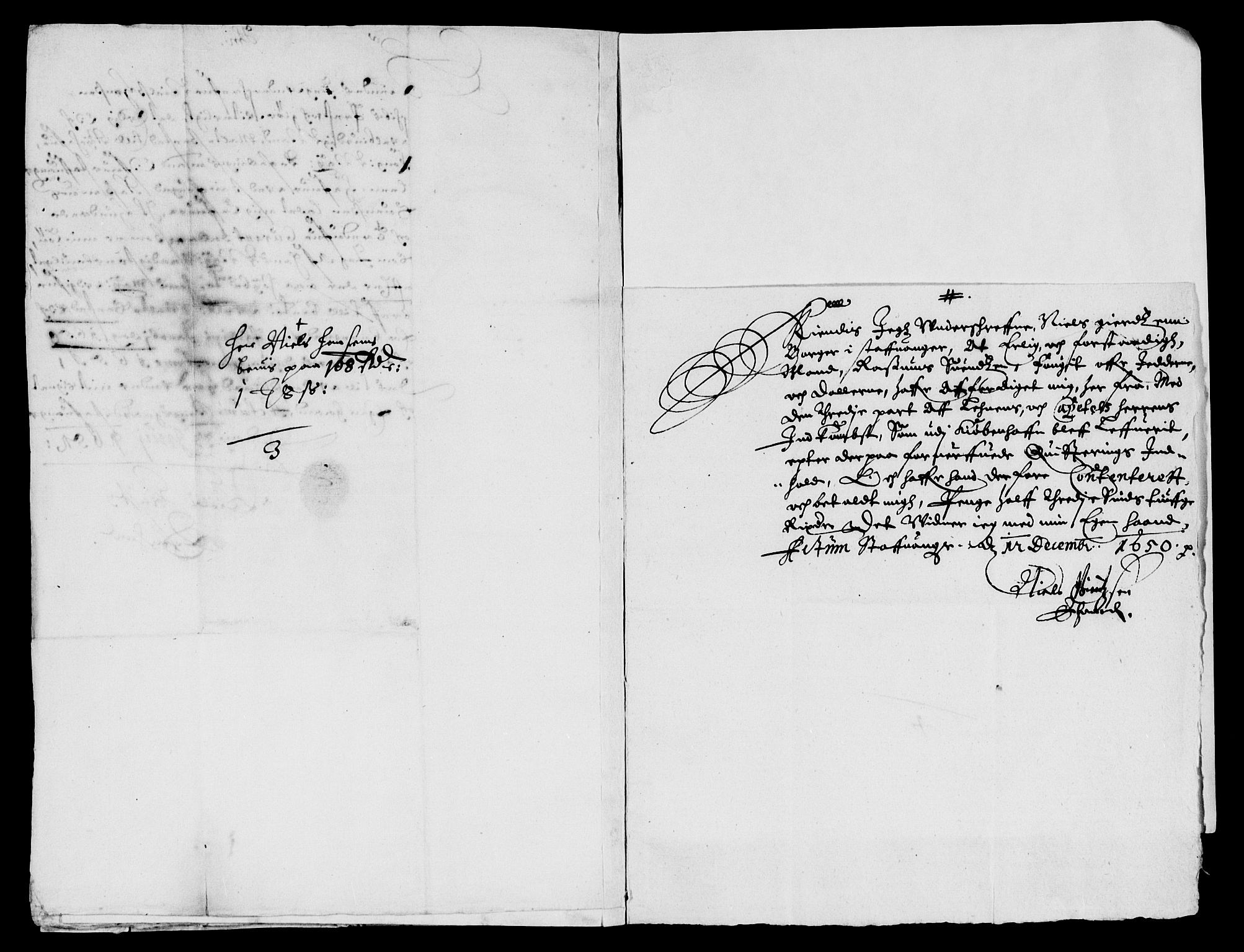 Rentekammeret inntil 1814, Reviderte regnskaper, Lensregnskaper, AV/RA-EA-5023/R/Rb/Rbs/L0033: Stavanger len, 1649-1652