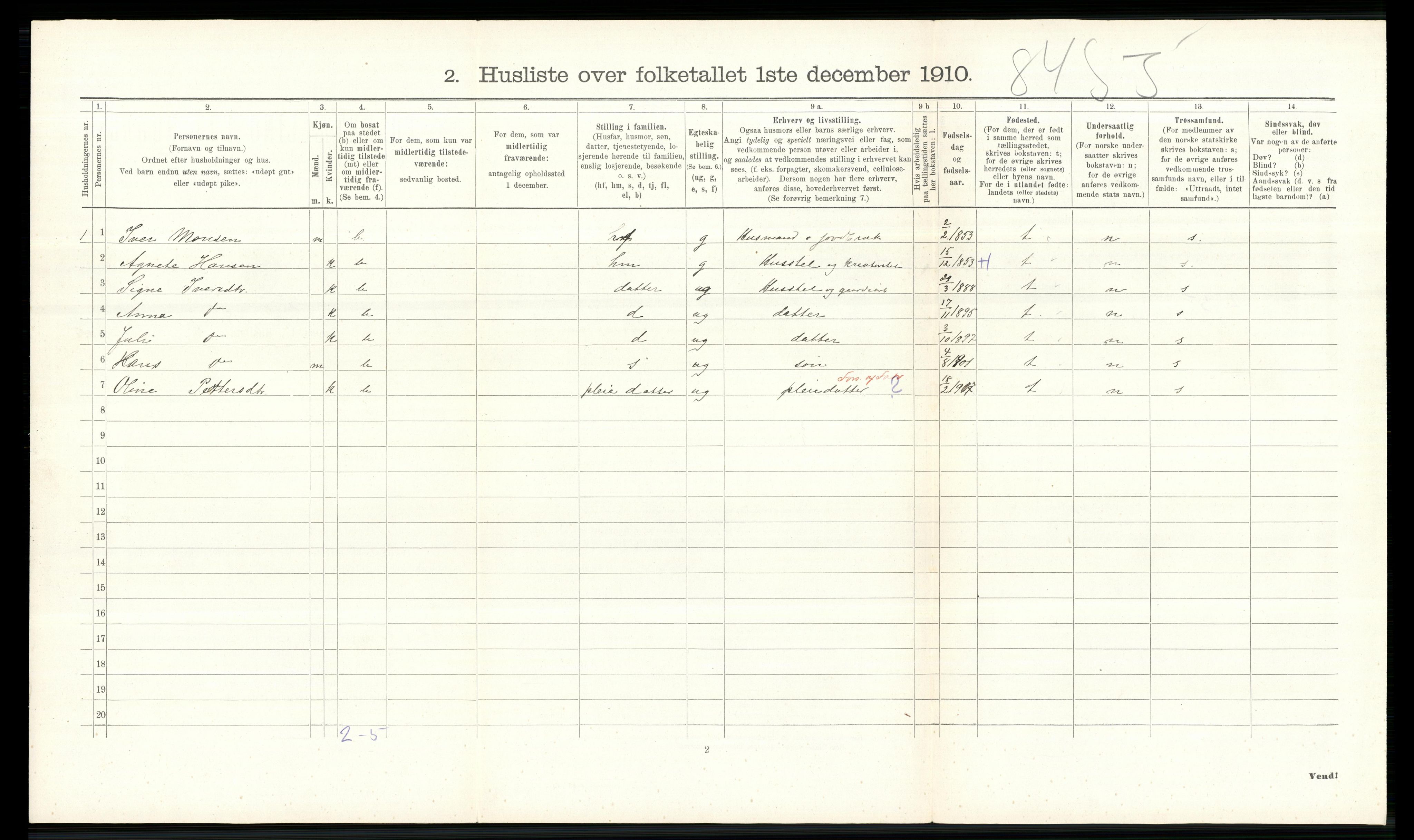 RA, Folketelling 1910 for 0412 Ringsaker herred, 1910, s. 2542