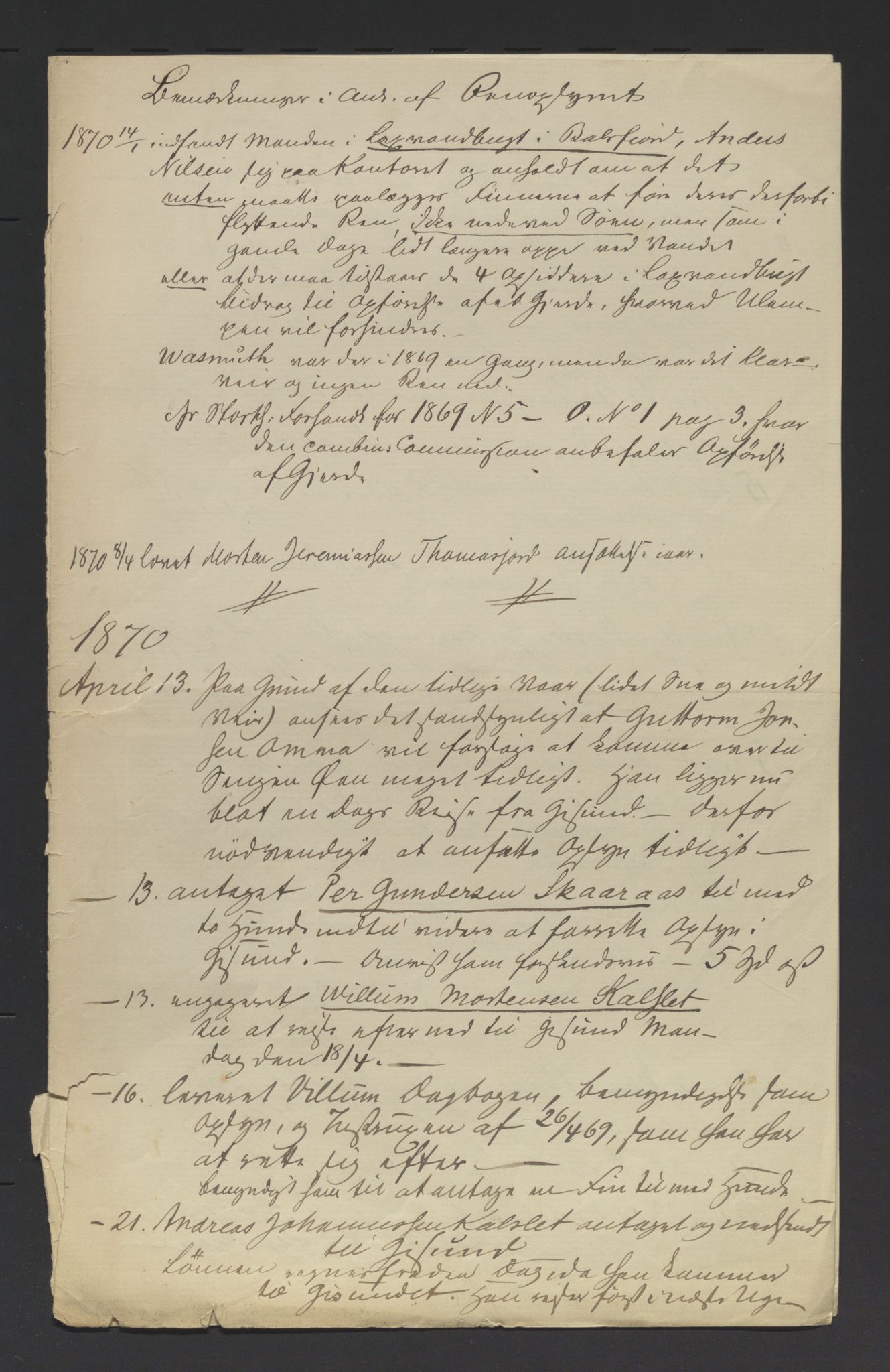 Fylkesmannen i Troms, SATØ/S-0001/A7.46/L2460/0001: Samiske saker / Lappevesenet - årsberetninger, 1867-1877, s. 73