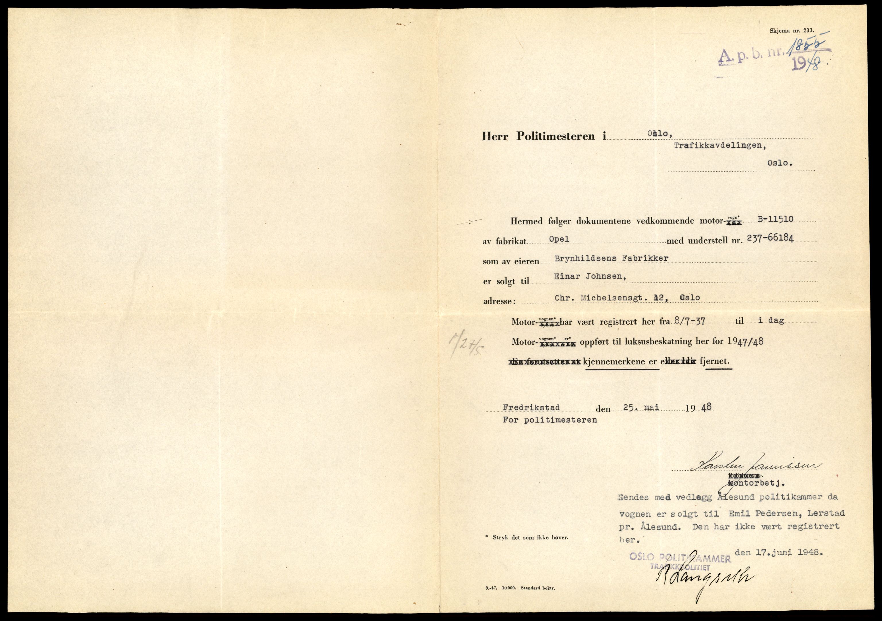 Møre og Romsdal vegkontor - Ålesund trafikkstasjon, AV/SAT-A-4099/F/Fe/L0022: Registreringskort for kjøretøy T 10584 - T 10694, 1927-1998, s. 1613