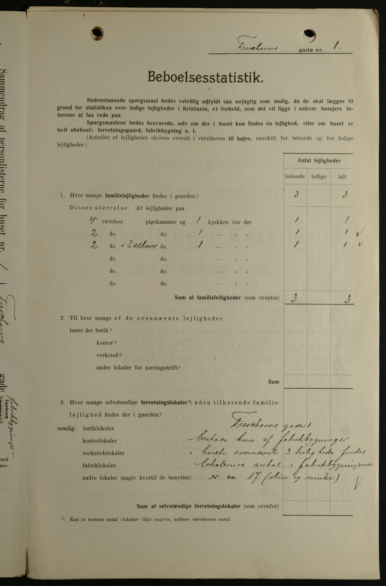 OBA, Kommunal folketelling 1.2.1908 for Kristiania kjøpstad, 1908, s. 103938