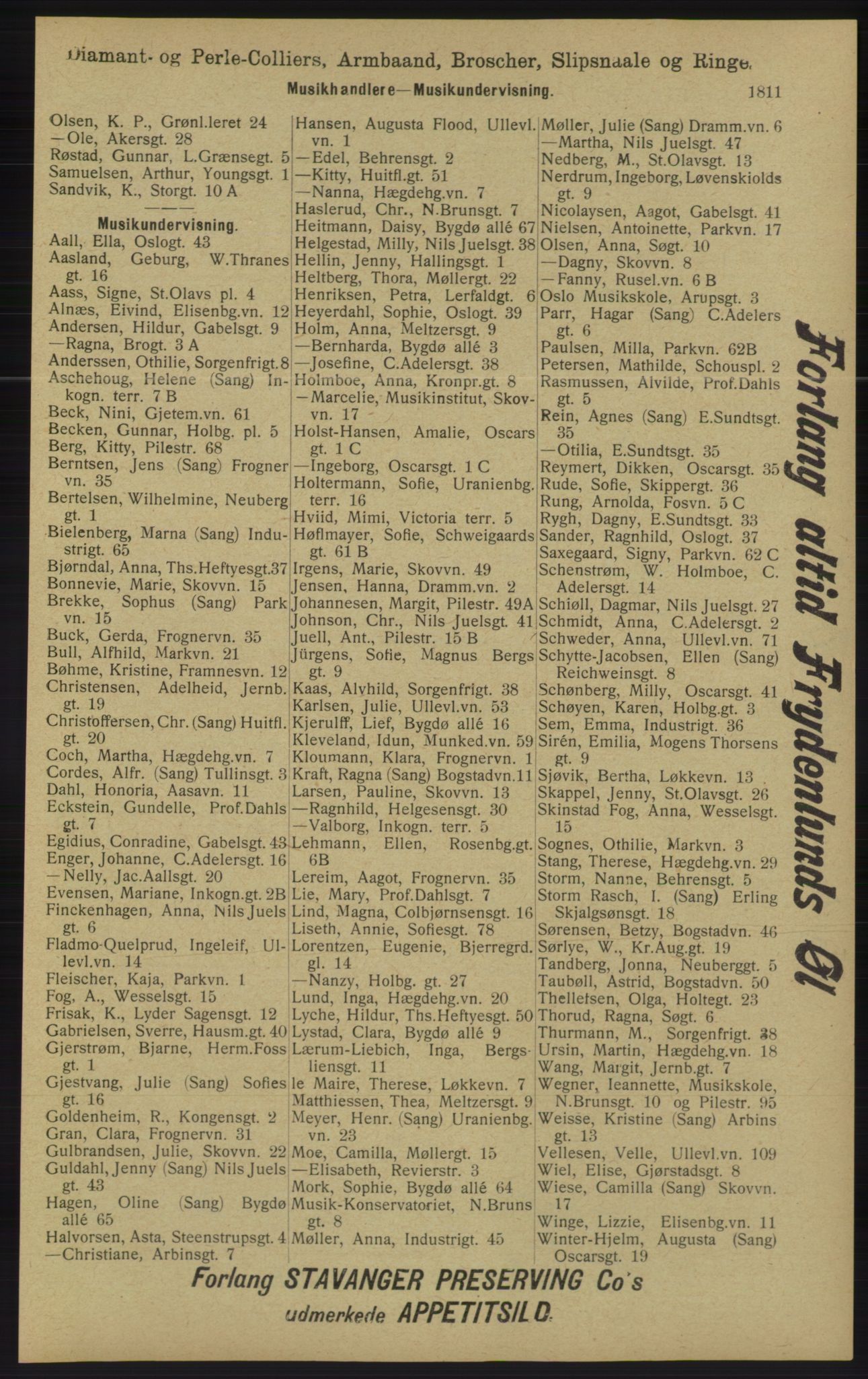 Kristiania/Oslo adressebok, PUBL/-, 1913, s. 1767