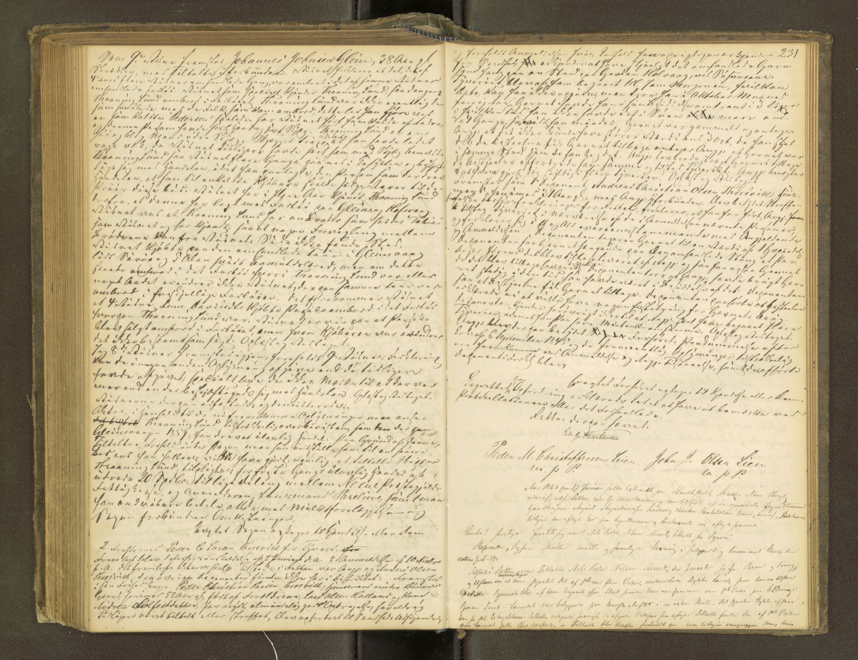 Rana sorenskriveri , AV/SAT-A-1108/1/1/1B/L0003: Ekstrarettsprotokoll, 1860-1867, s. 230b-231a