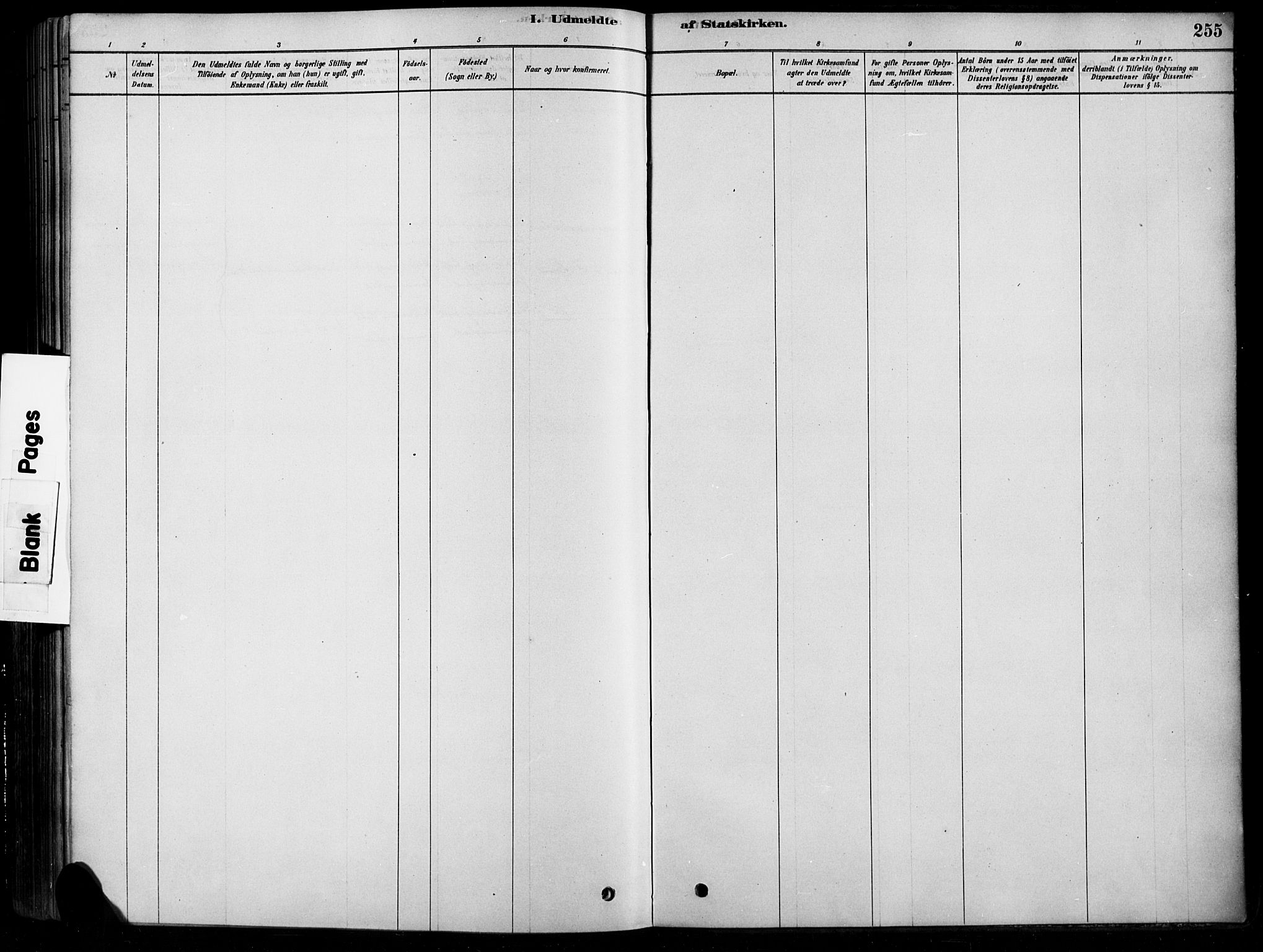 Søndre Land prestekontor, SAH/PREST-122/K/L0003: Ministerialbok nr. 3, 1878-1894, s. 255