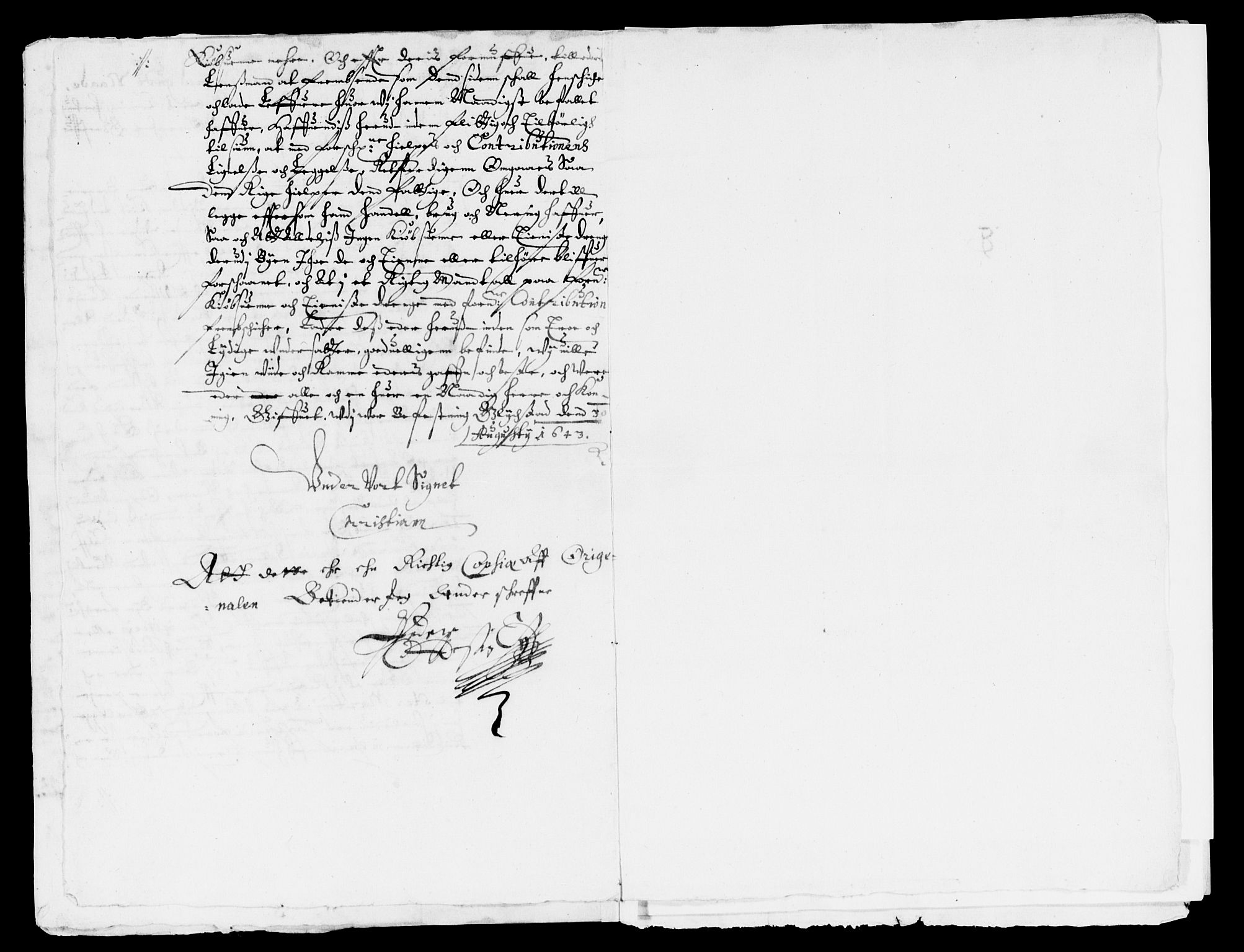 Rentekammeret inntil 1814, Reviderte regnskaper, Lensregnskaper, AV/RA-EA-5023/R/Rb/Rbo/L0024: Tønsberg len, 1642-1644