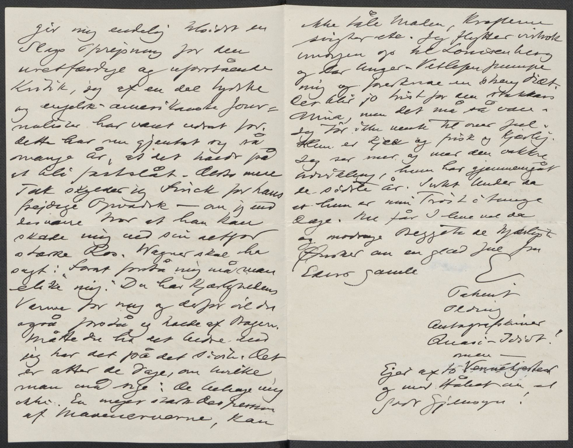 Beyer, Frants, AV/RA-PA-0132/F/L0001: Brev fra Edvard Grieg til Frantz Beyer og "En del optegnelser som kan tjene til kommentar til brevene" av Marie Beyer, 1872-1907, s. 830