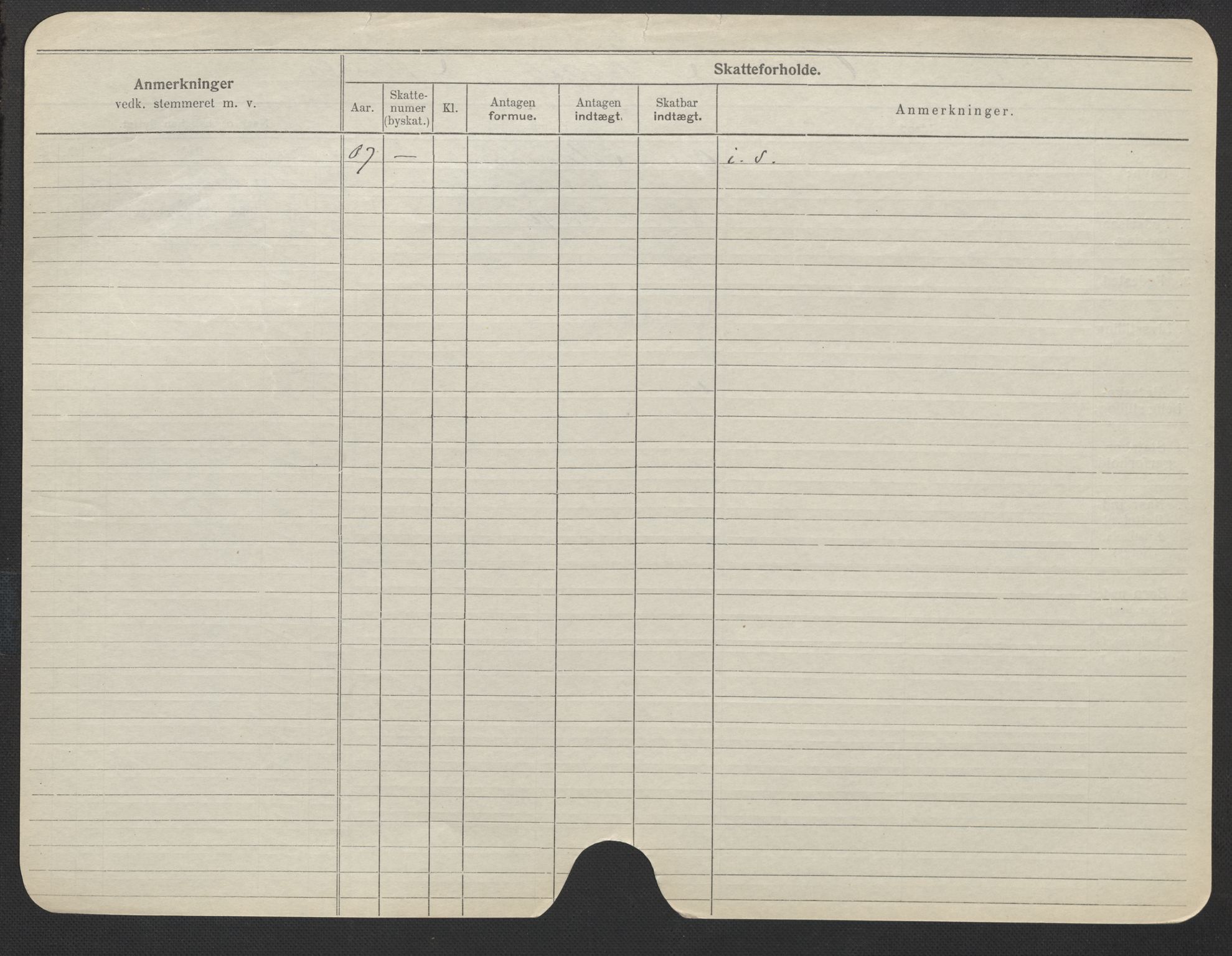 Oslo folkeregister, Registerkort, SAO/A-11715/F/Fa/Fac/L0022: Kvinner, 1906-1914, s. 100b