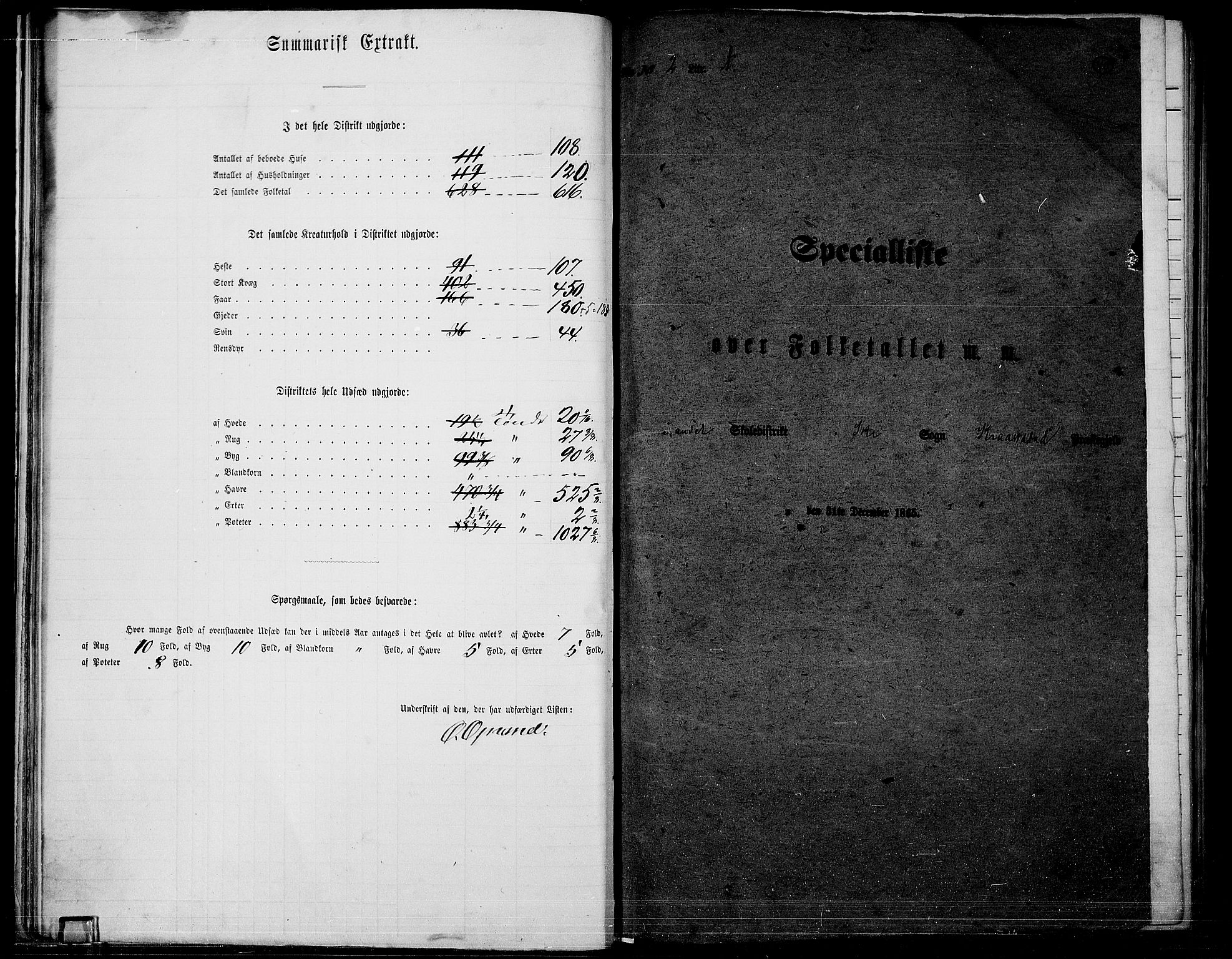 RA, Folketelling 1865 for 0212P Kråkstad prestegjeld, 1865, s. 34